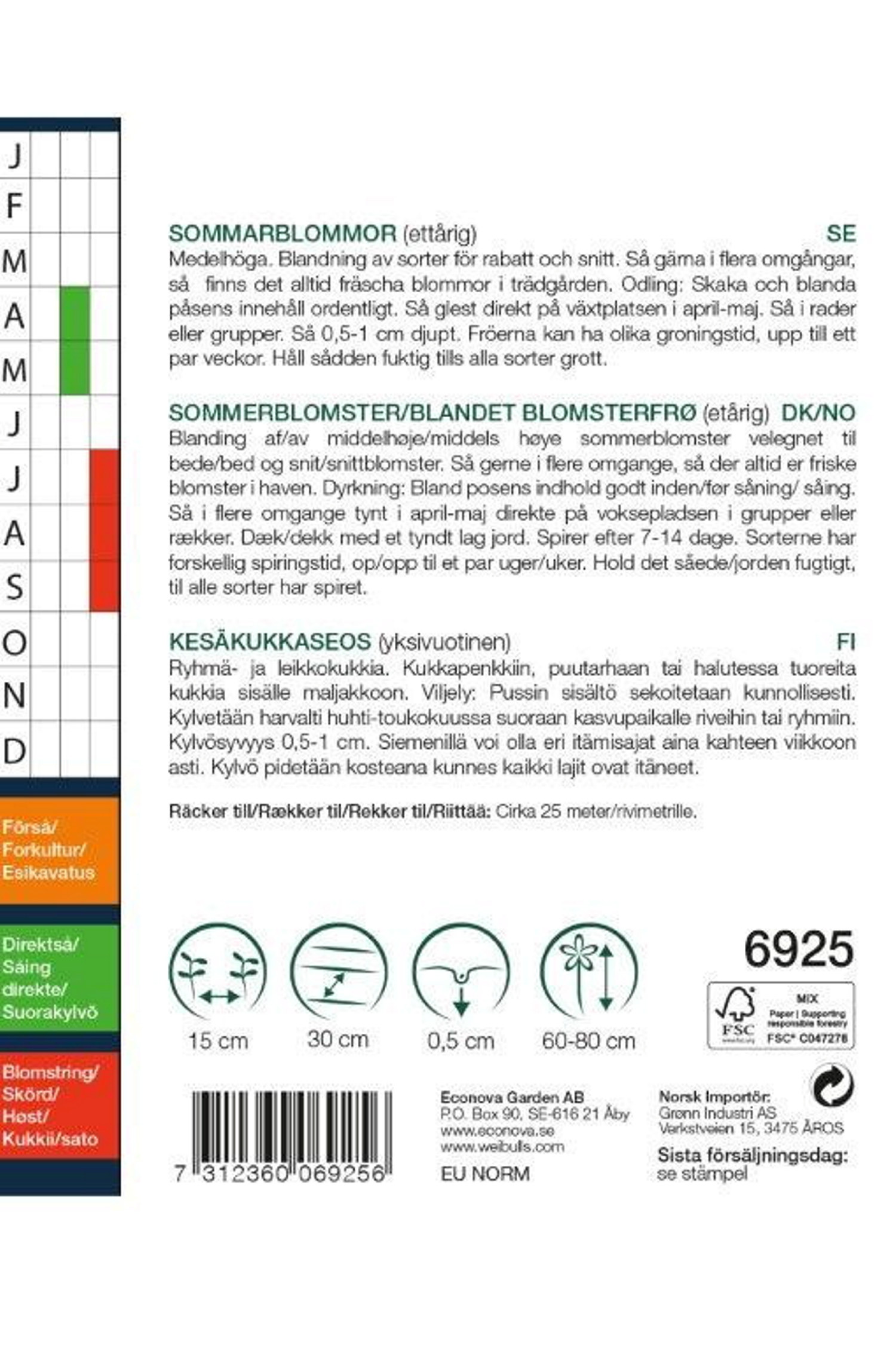 Sommarblommor storportion