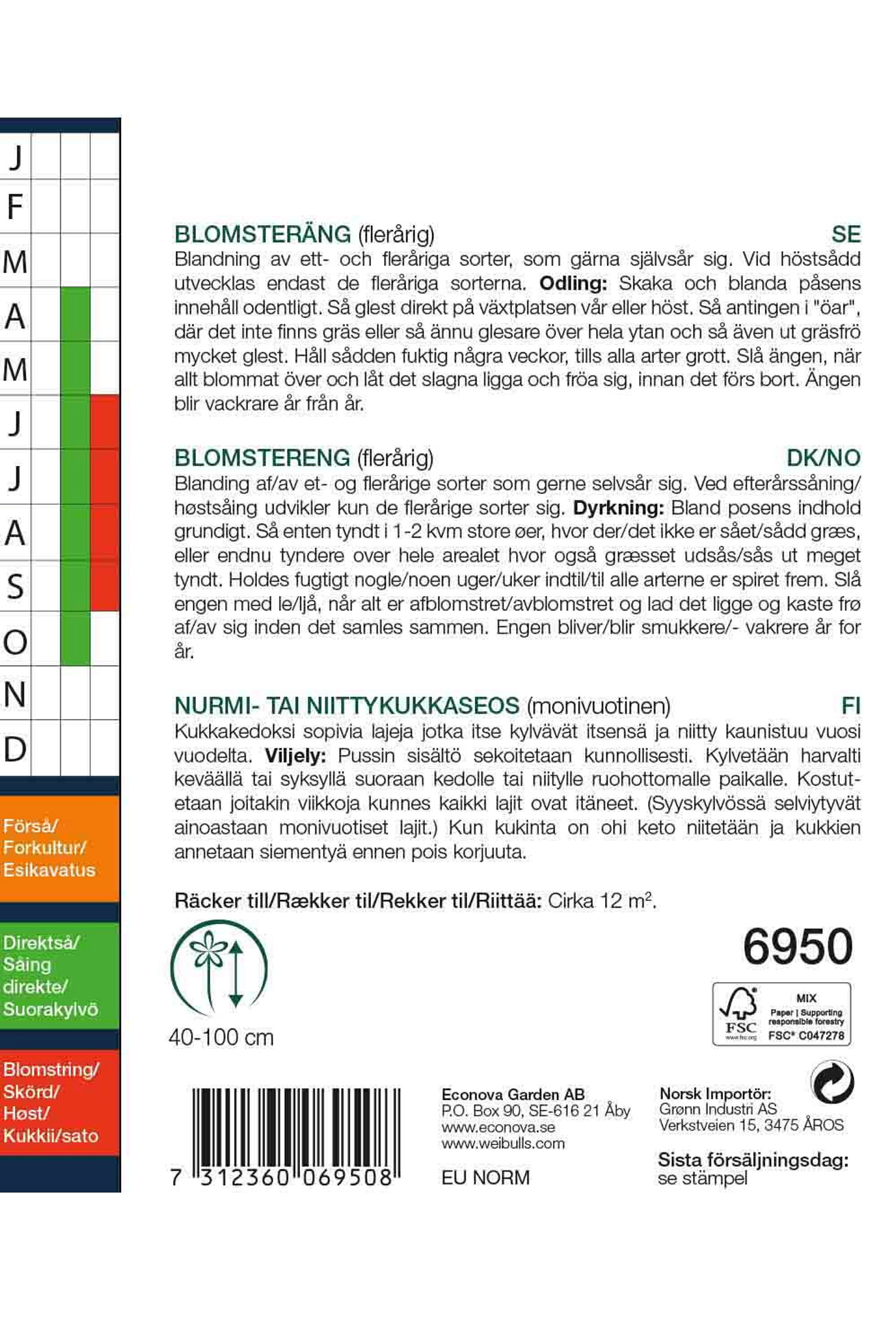 Blomsterängsblandning storportion