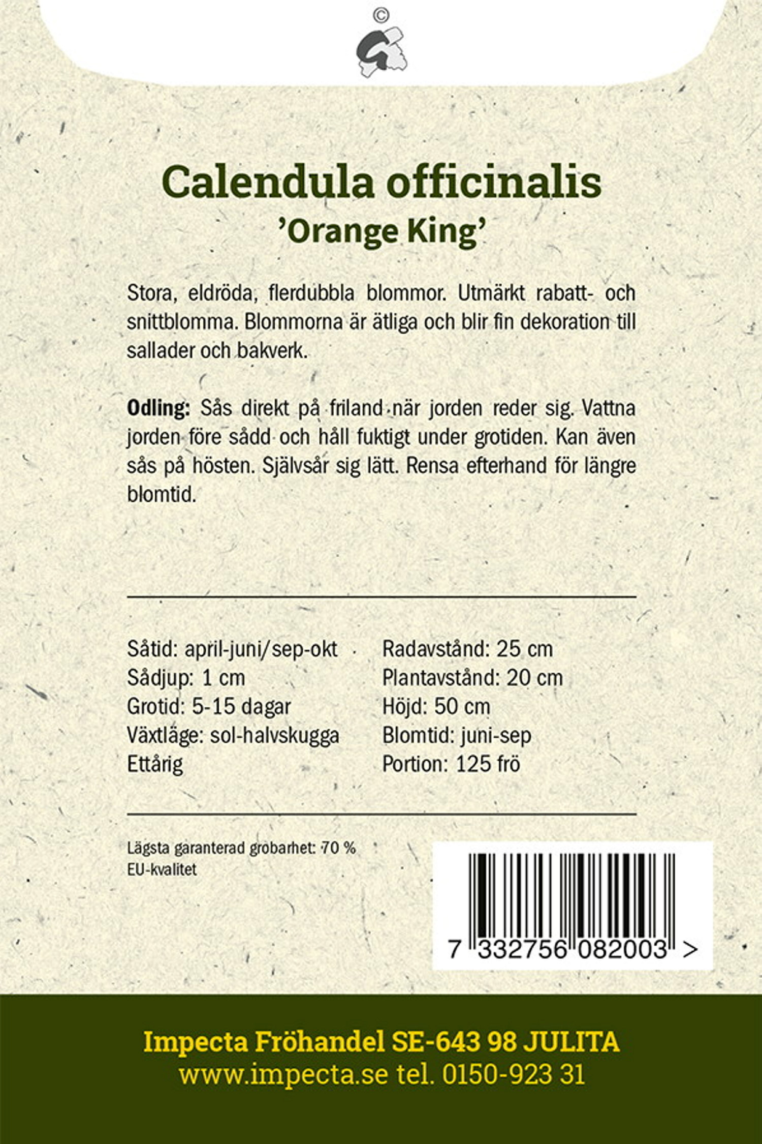 Ringblomma 'Orange King'