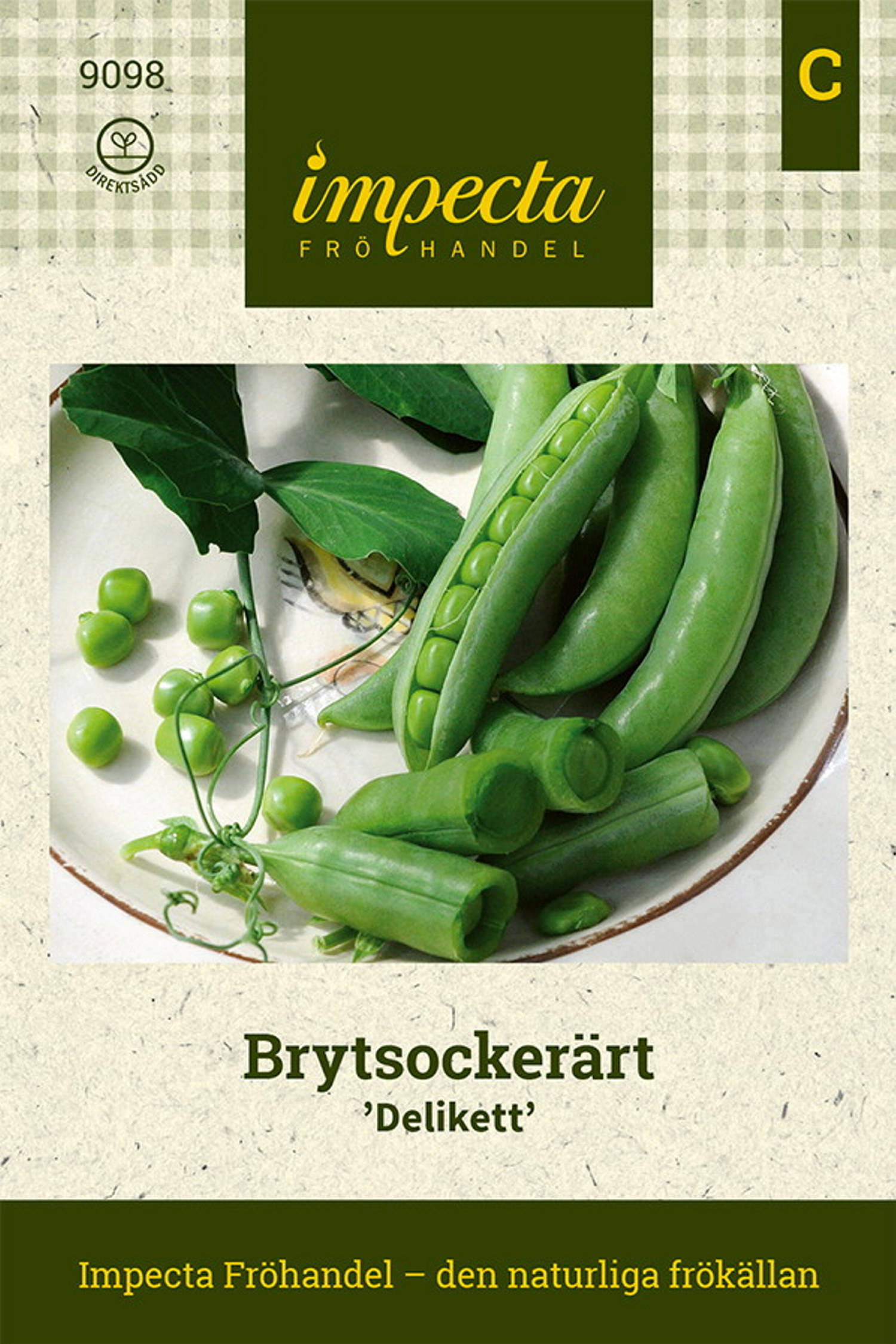 Brytsockerärt 'Delikett'