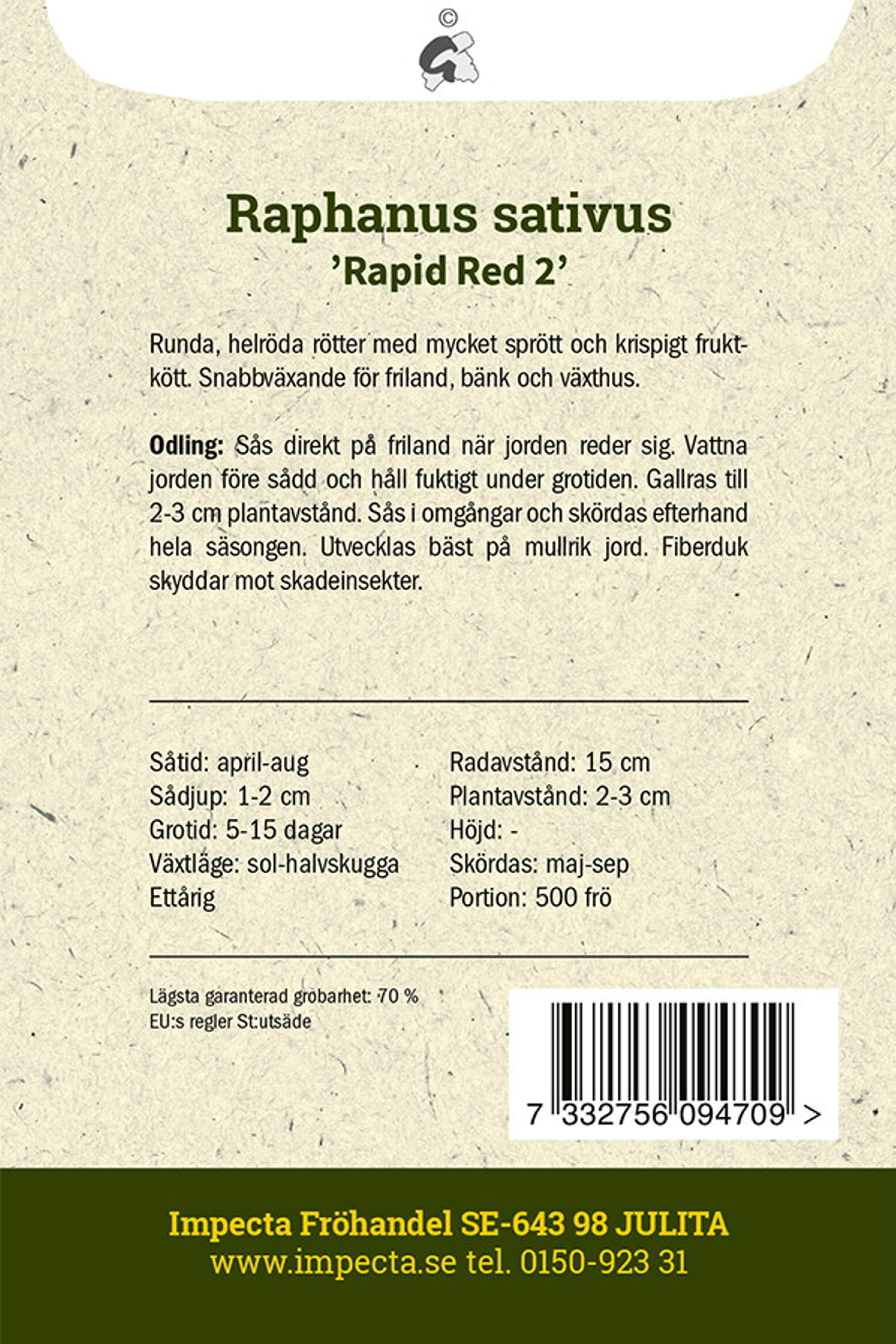 Rädisa 'Rapid Red 2'