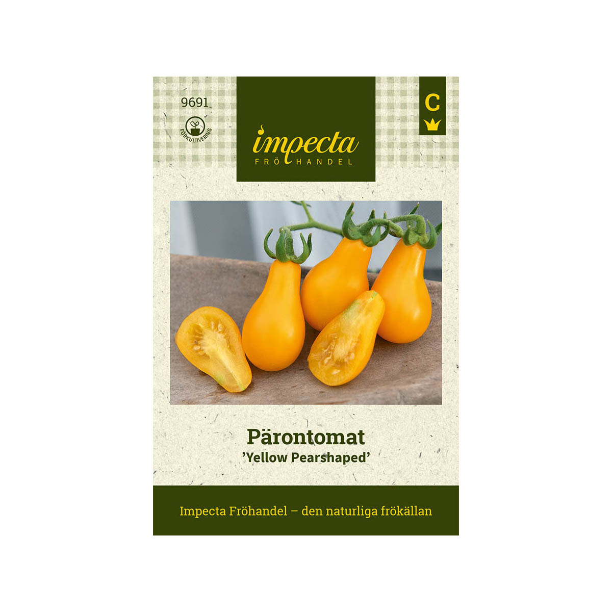 Pärontomat 'Yellow Pearshaped'