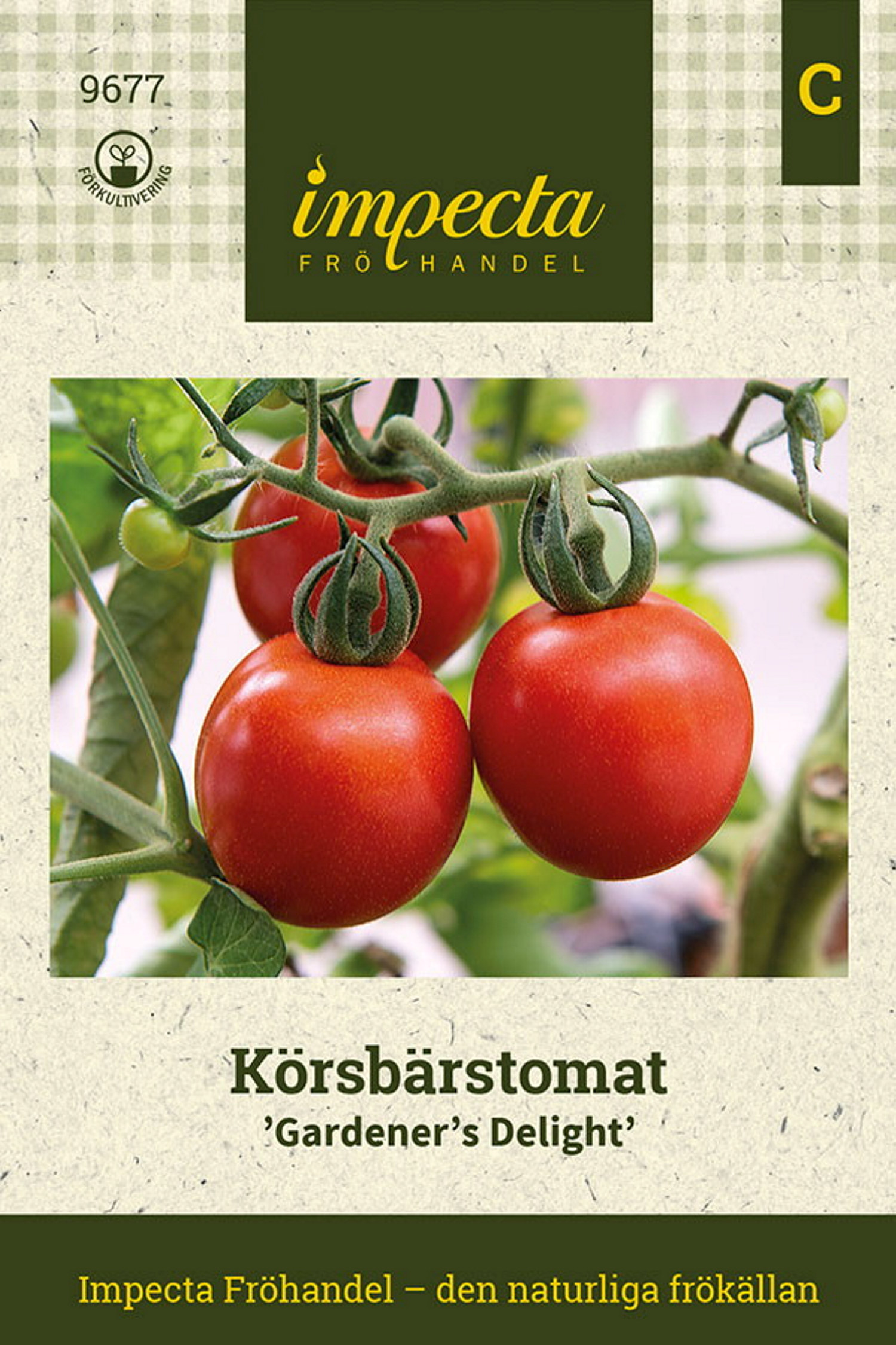 Körsbärstomat 'Gardener's Delight'