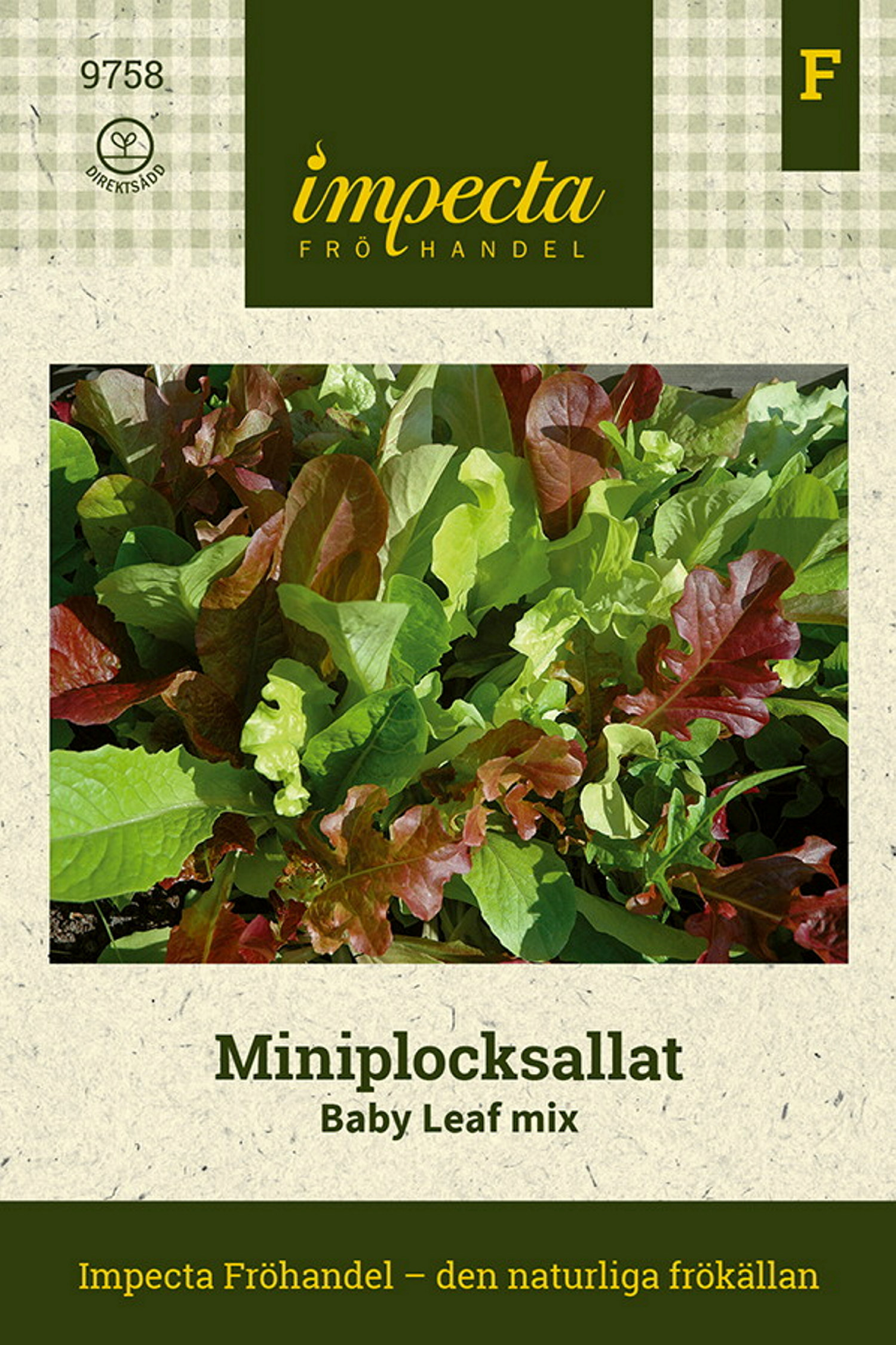 Miniplocksallat Baby Leaf mix