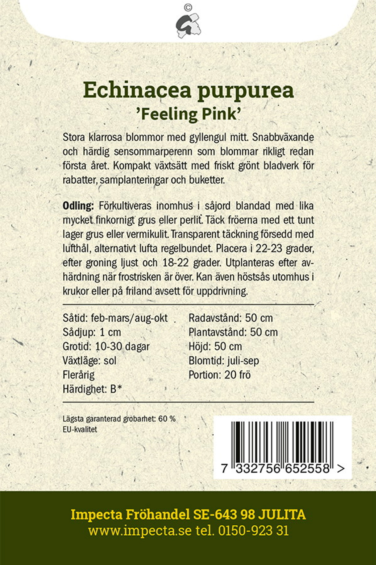 Röd Solhatt 'Feeling Pink'