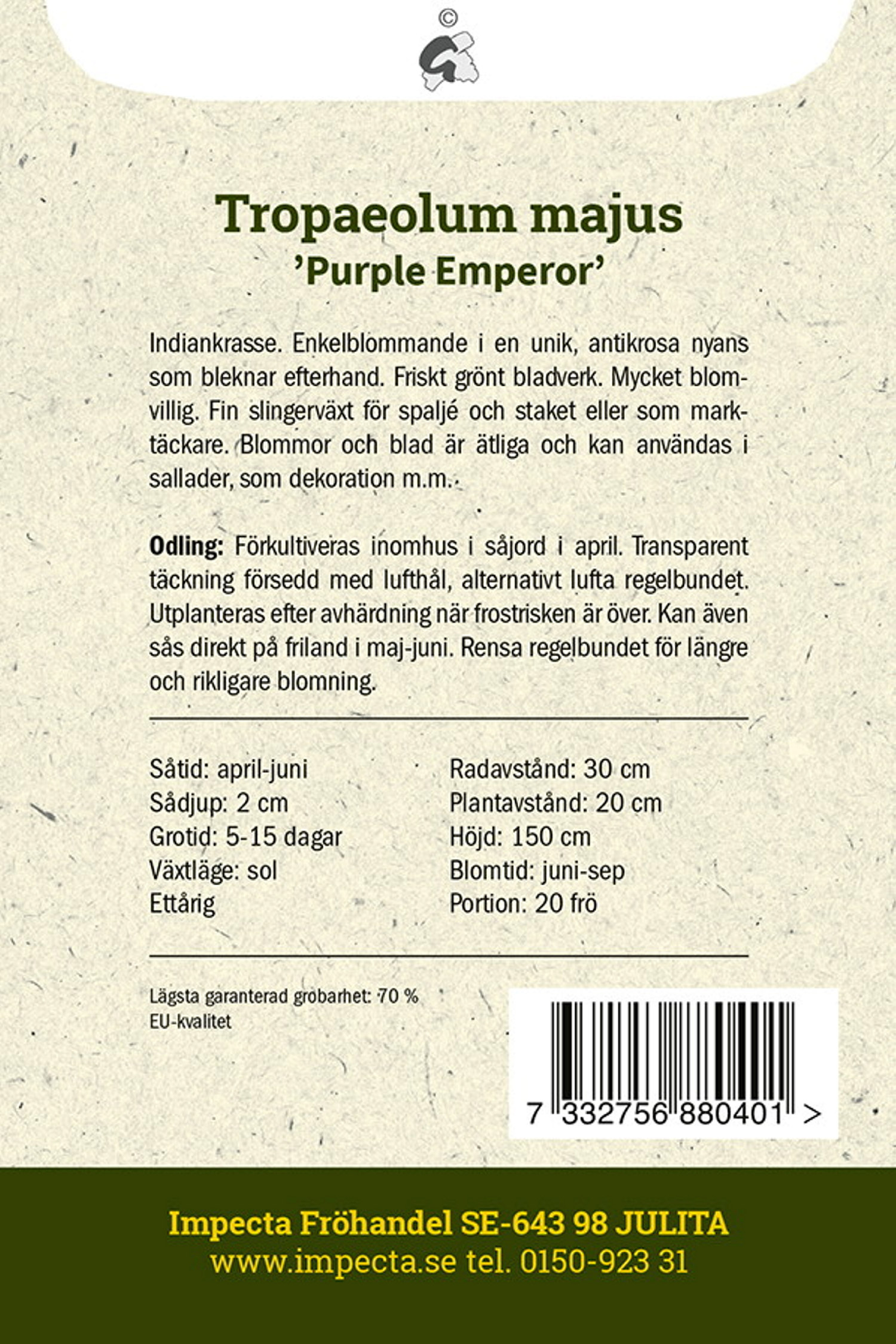 Slingerkrasse 'Purple Emperor'