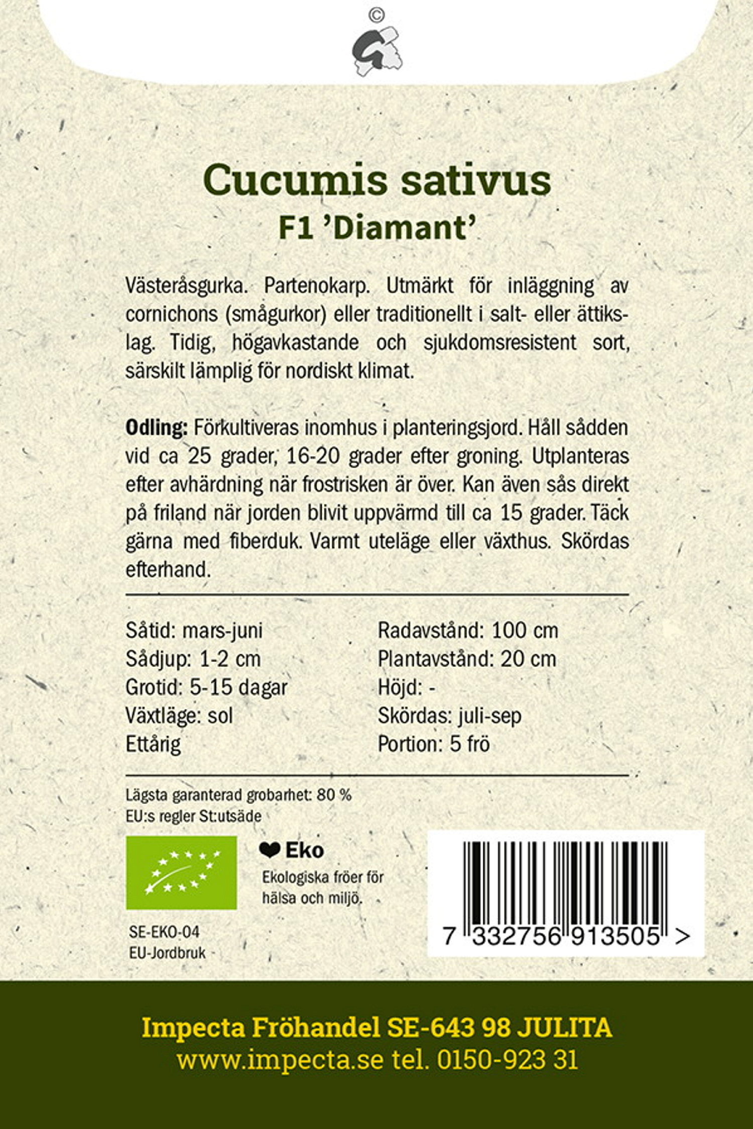 Druvgurka F1 'Diamant'