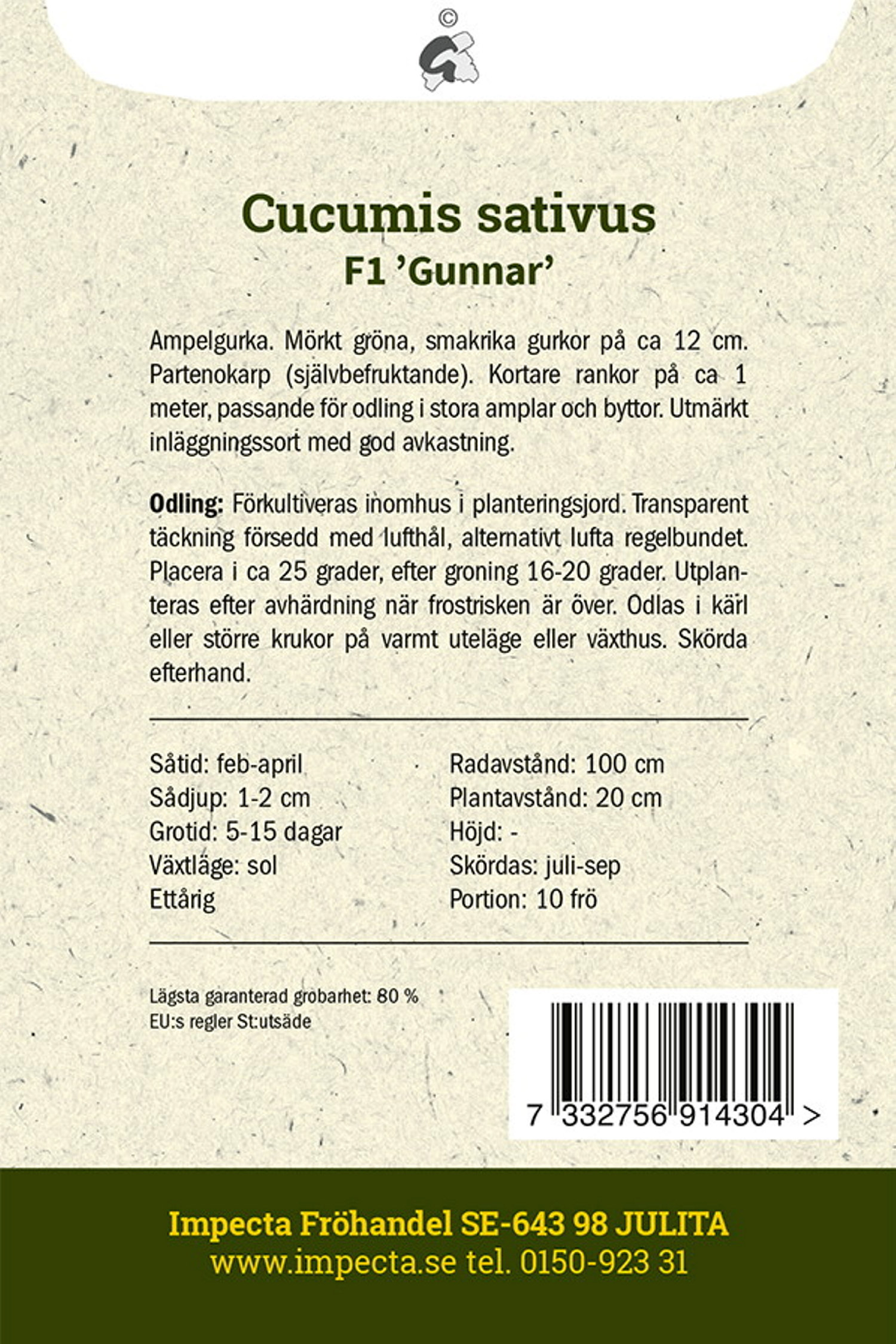 Druvgurka F1 'Gunnar'