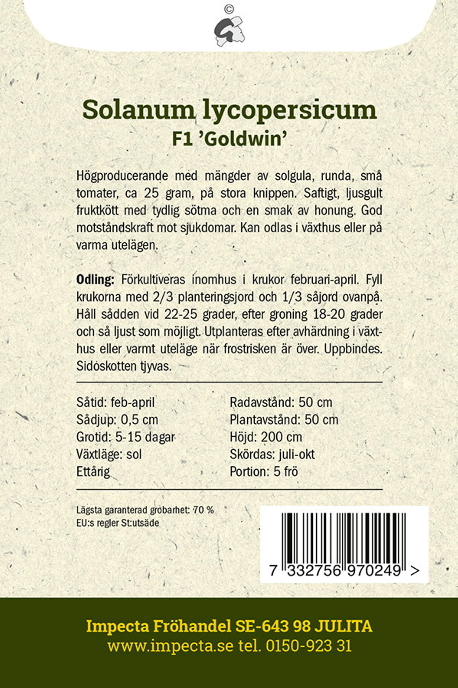 Körsbärstomat F1 'Goldwin'