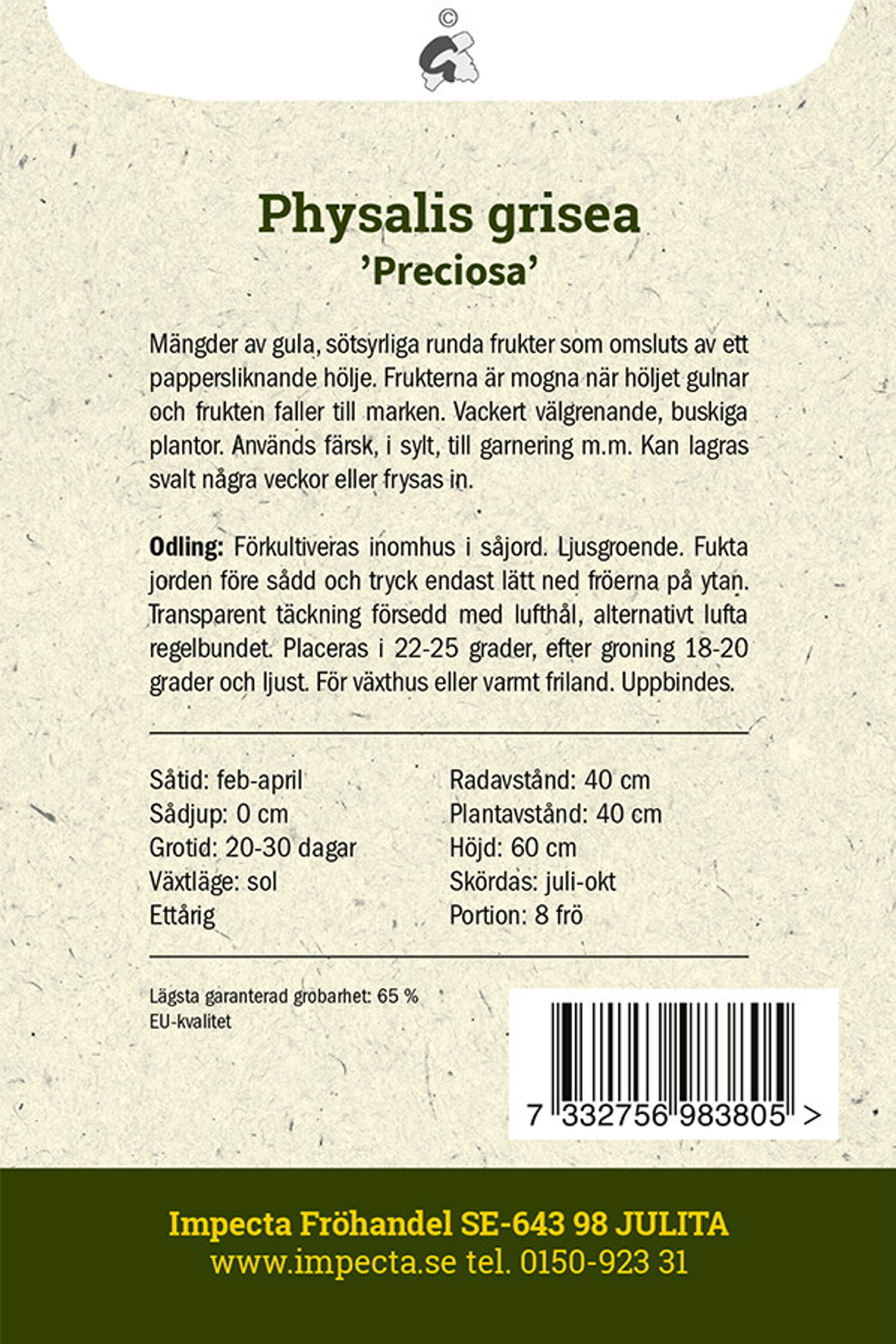 Gyllenbär 'Preciosa'