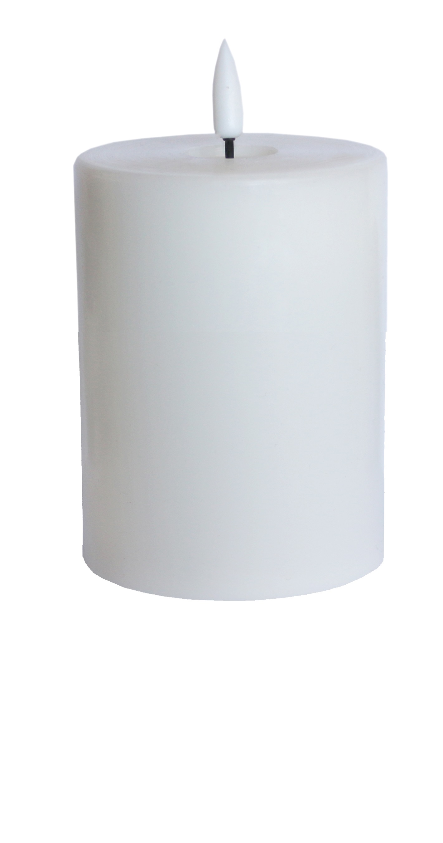 LED pillar candle H12,5 white