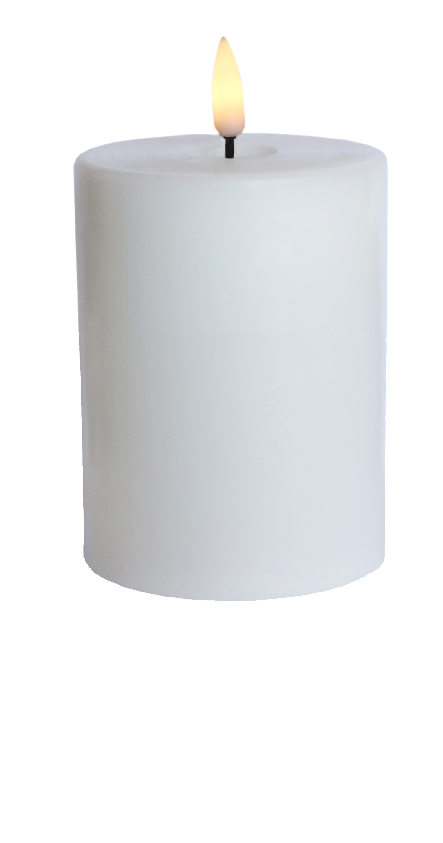 LED pillar candle H12,5 white