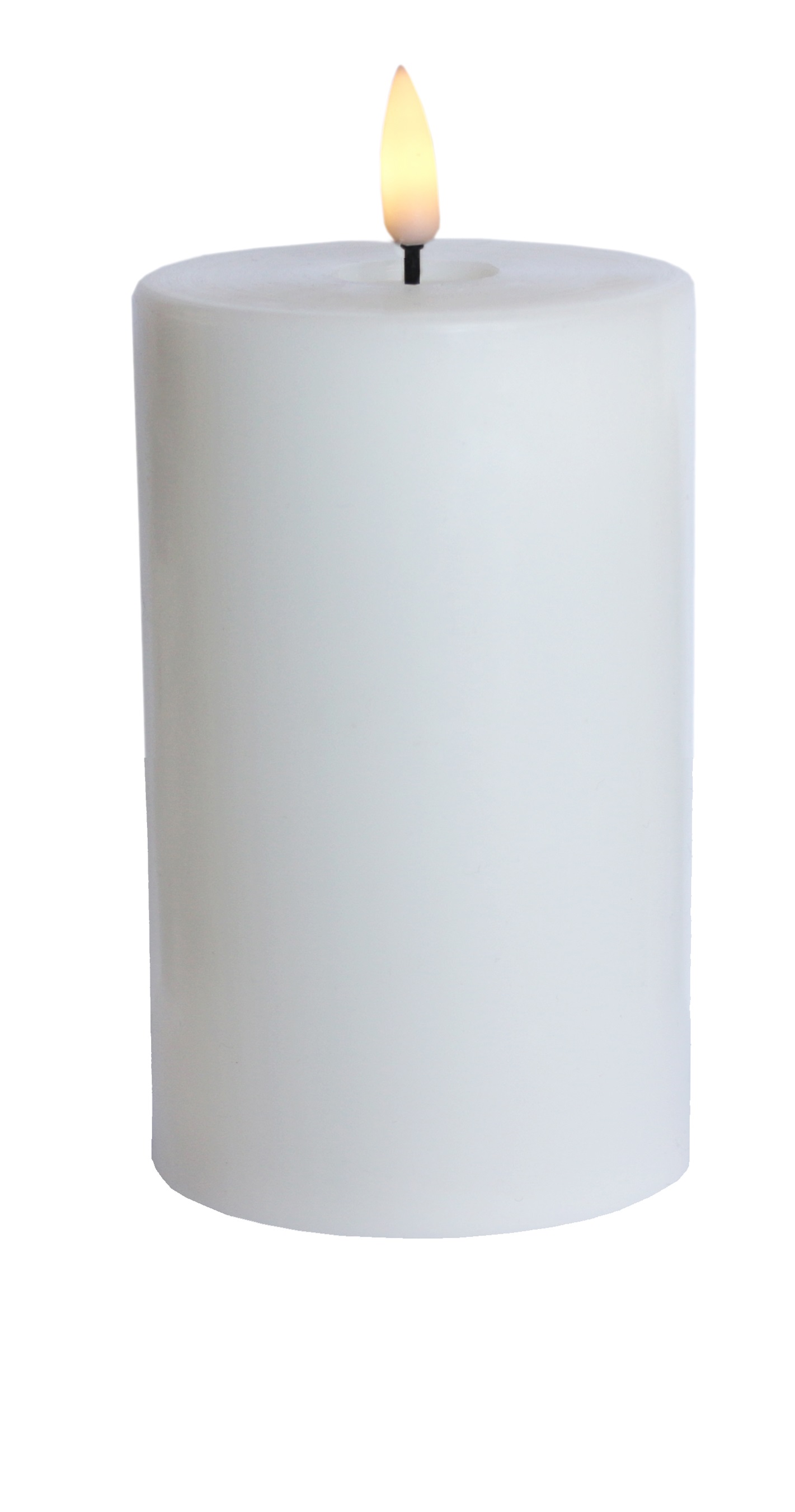 LED pillar candle H15 white