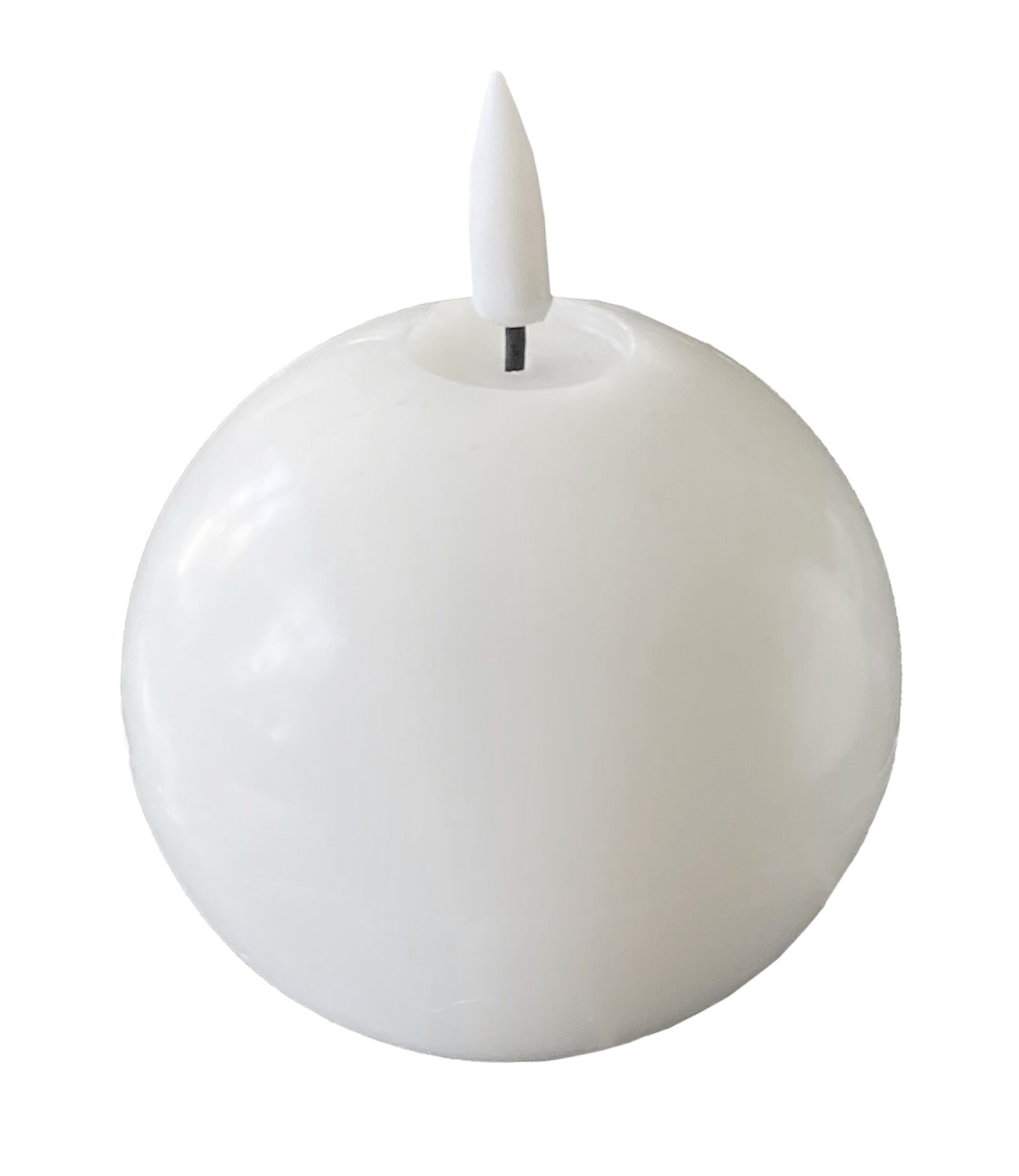LED ball candle D7,5 white