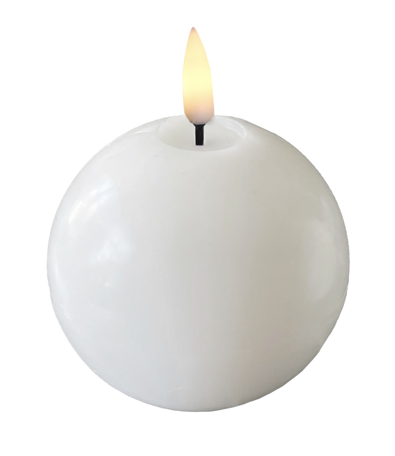 LED ball candle D7,5 white
