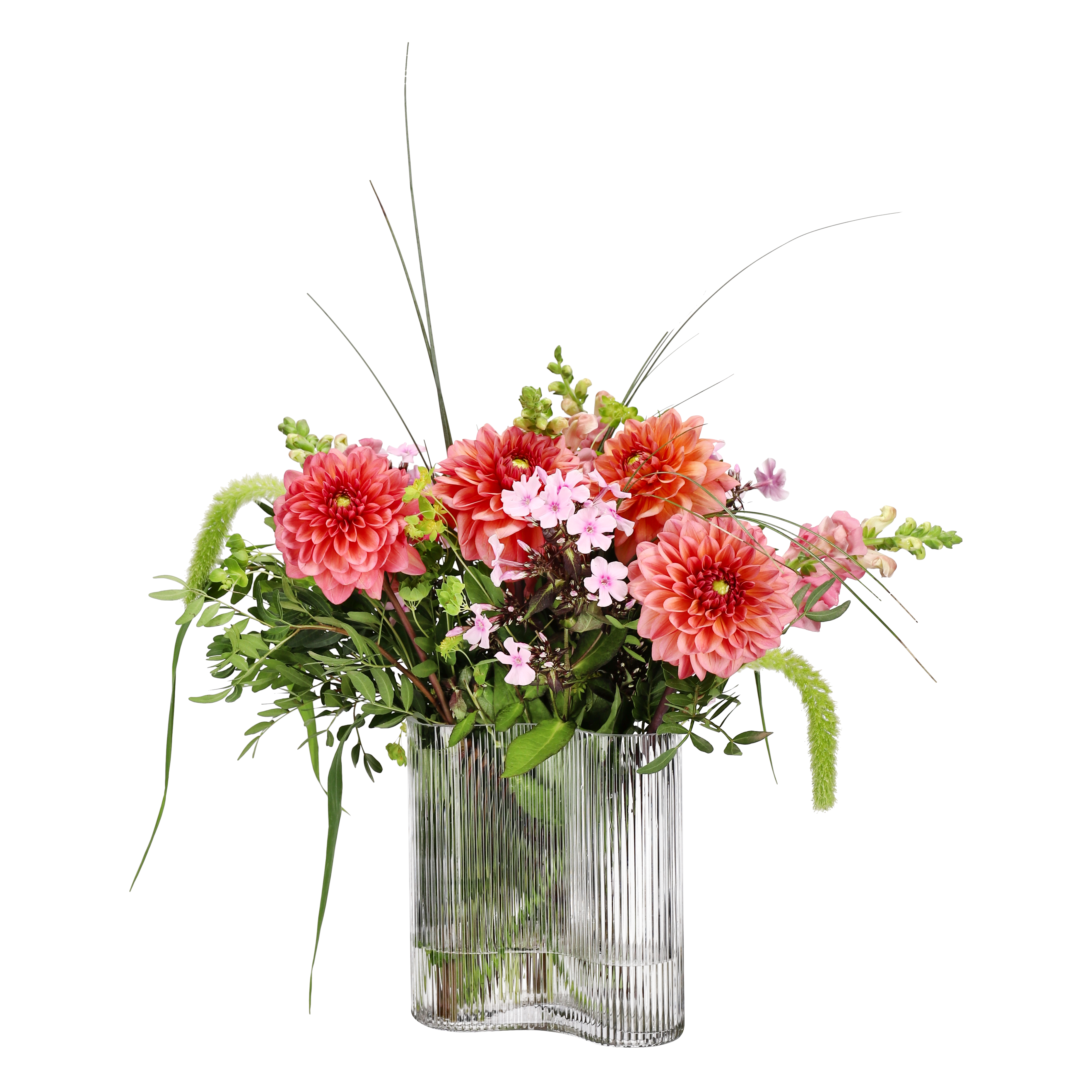 Kerstin vase H20xL19 transparent