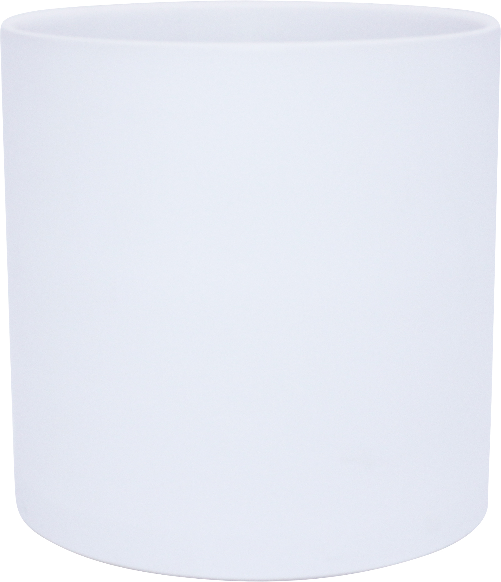Cylinder pot D18 white