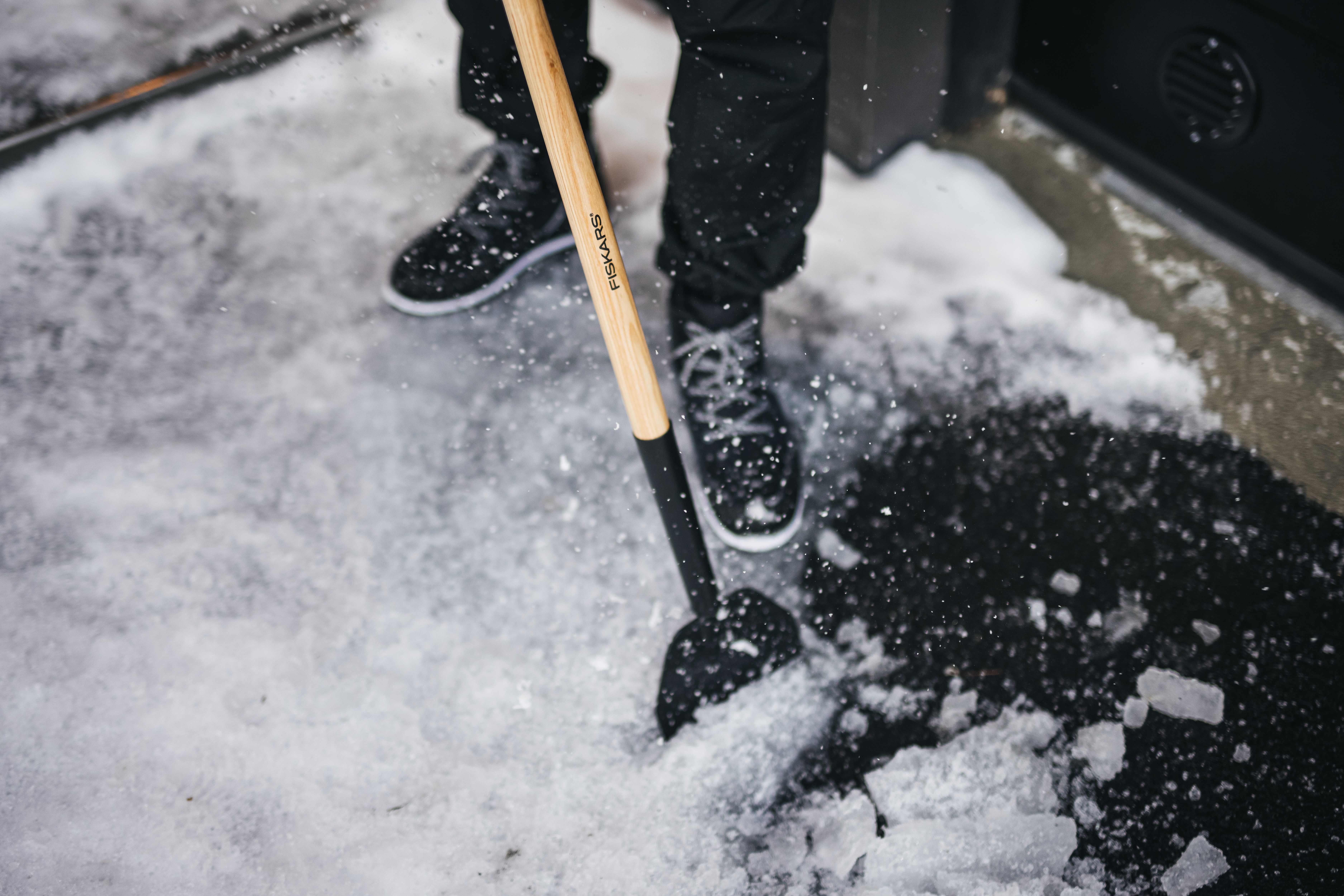 Isskyffel og barkespade