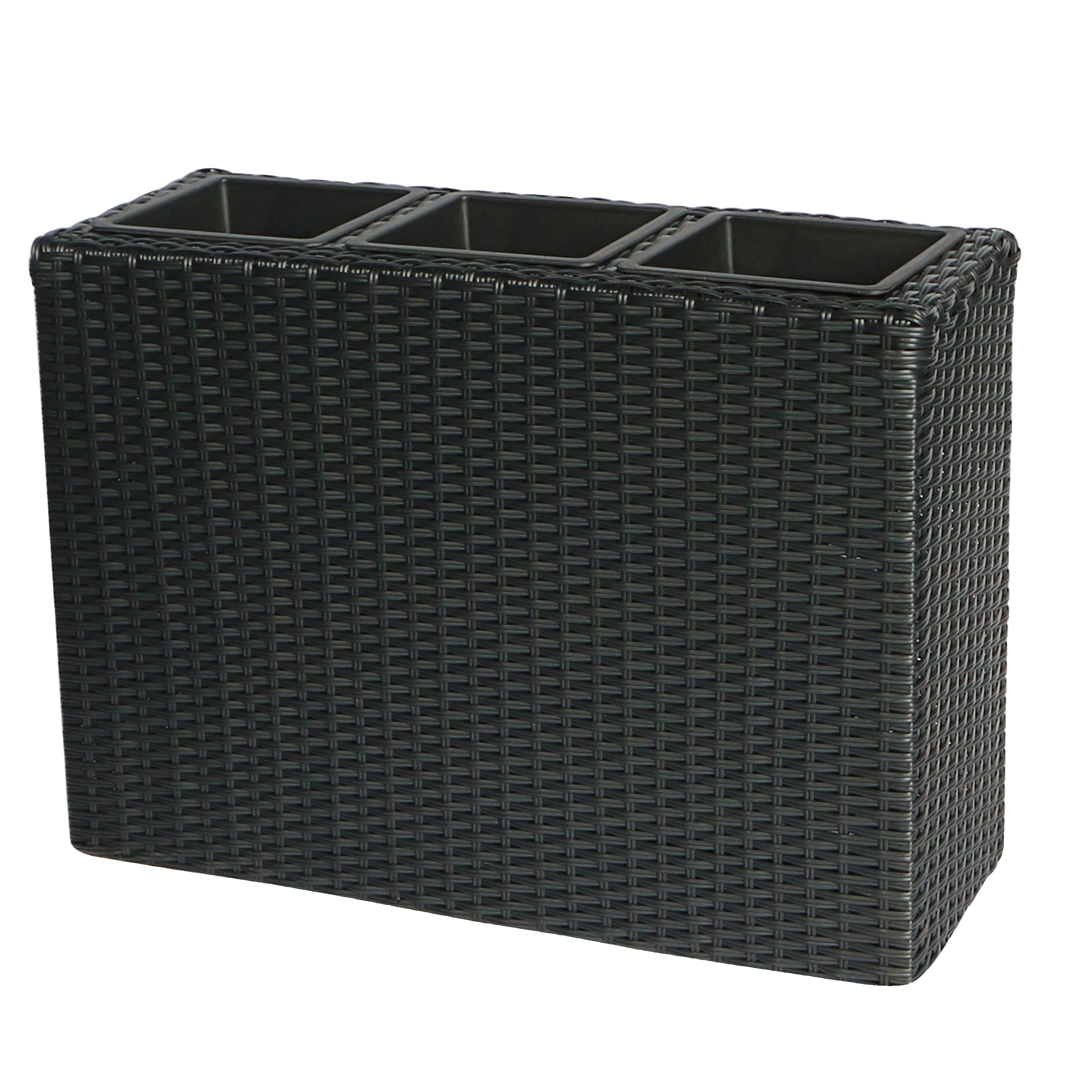 Evert planter L72cm black