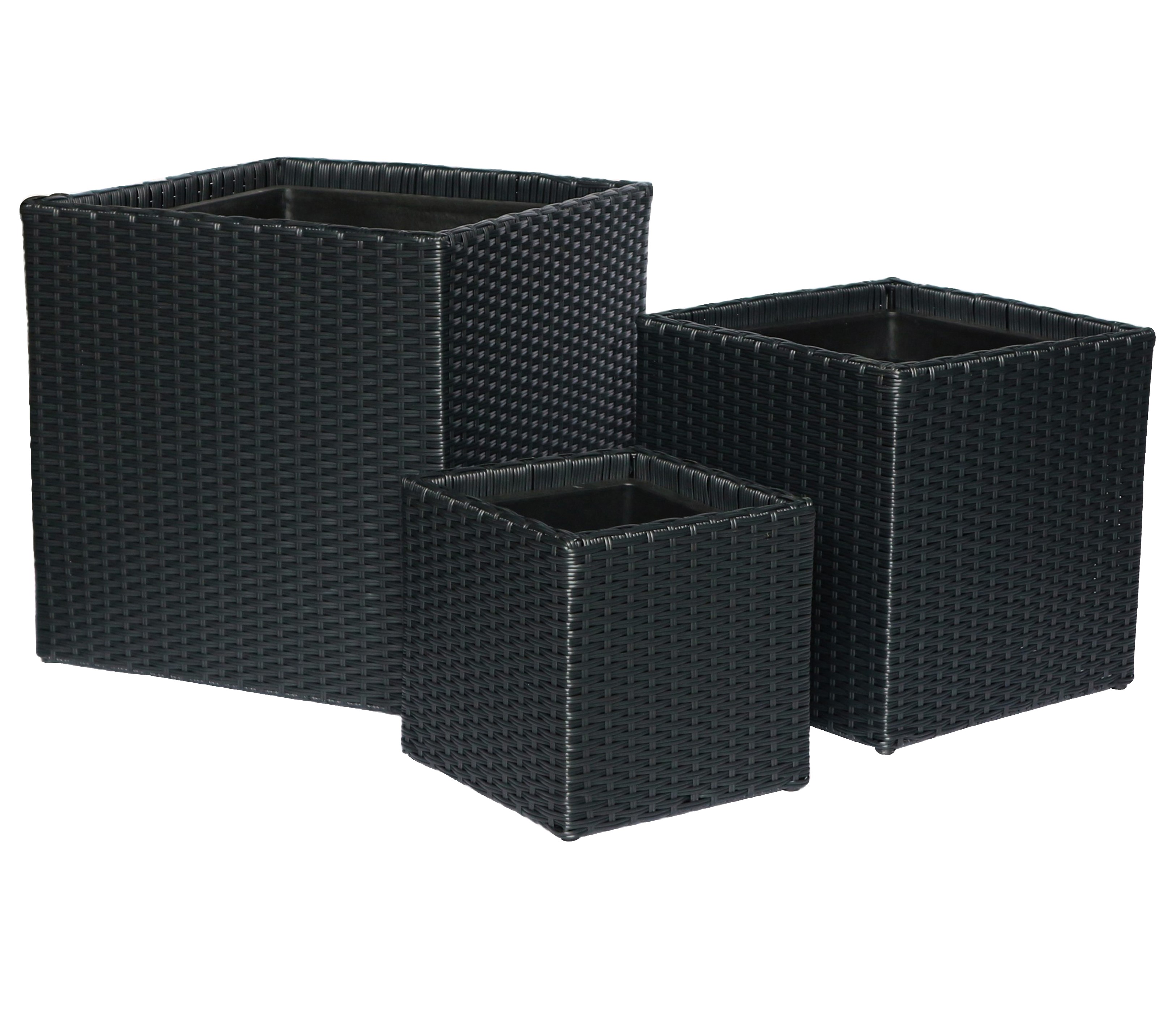 Folke planter 38x38 black