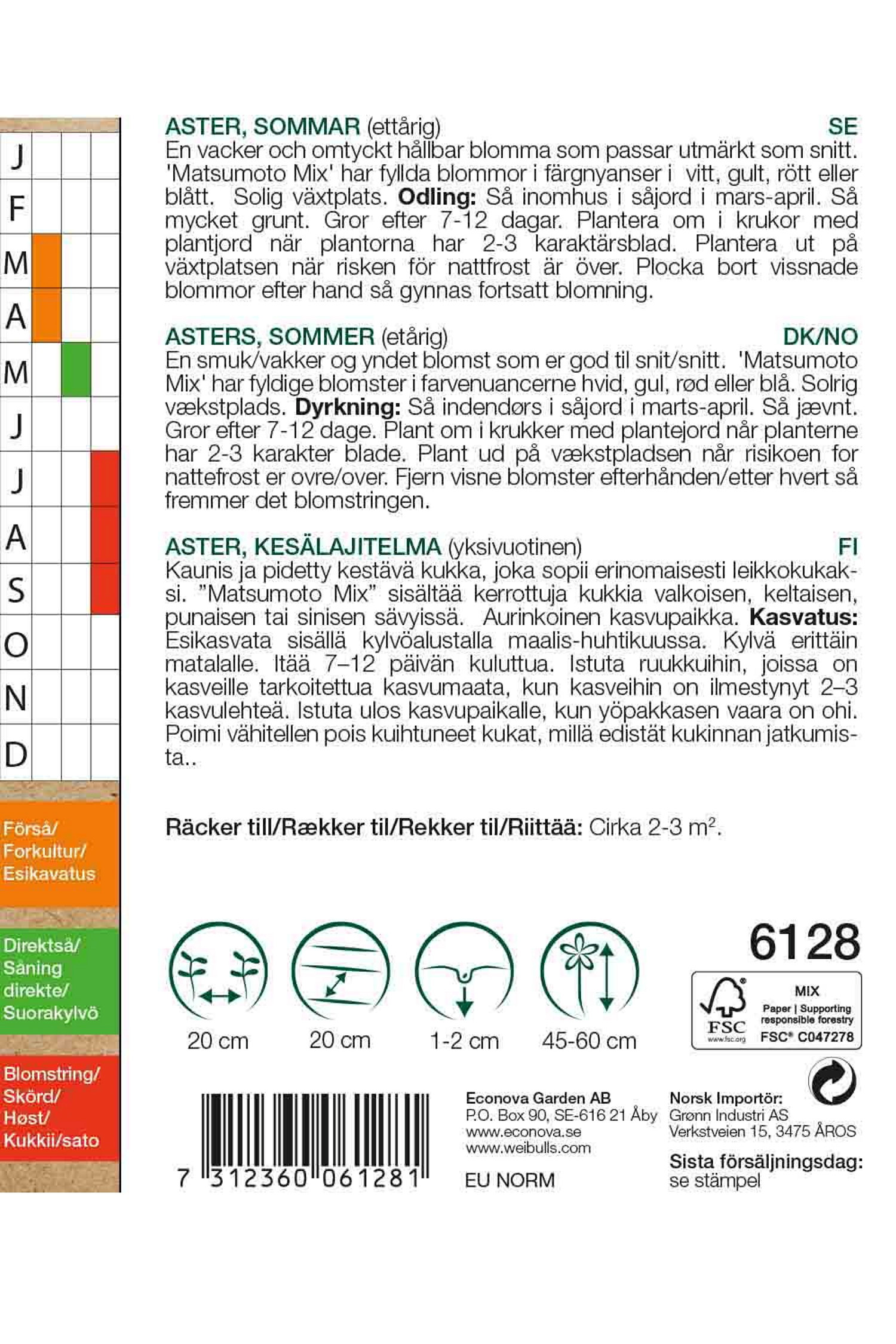 Aster Sommarmix KRAV