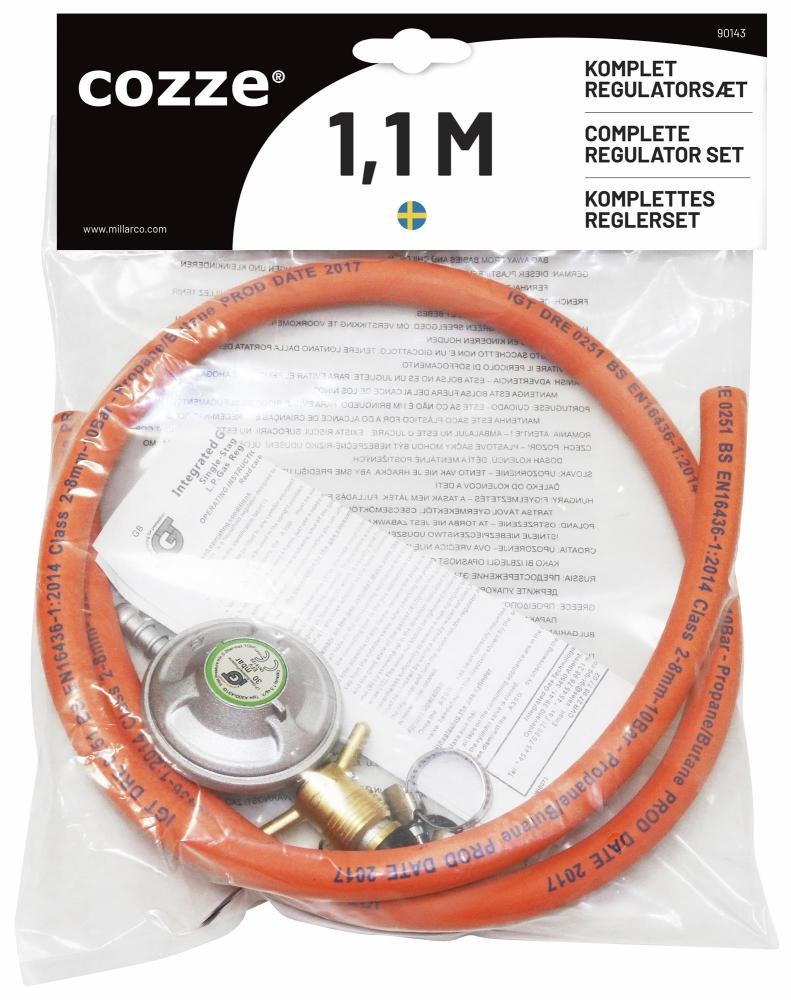 Regulatorset för gasol till grill, ugn och värmare