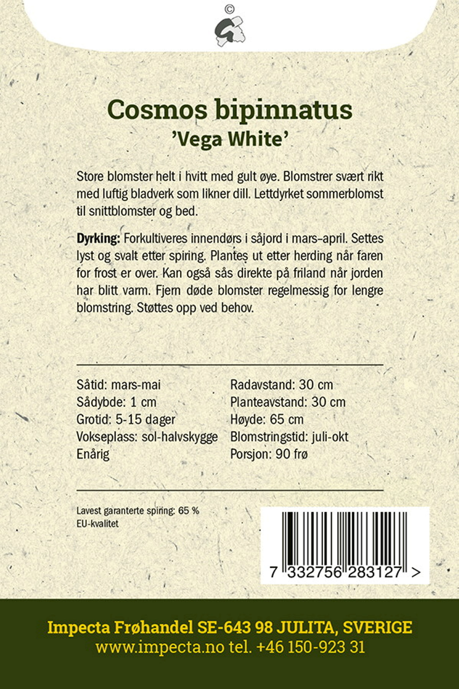 Pyntekurv 'Vega White'