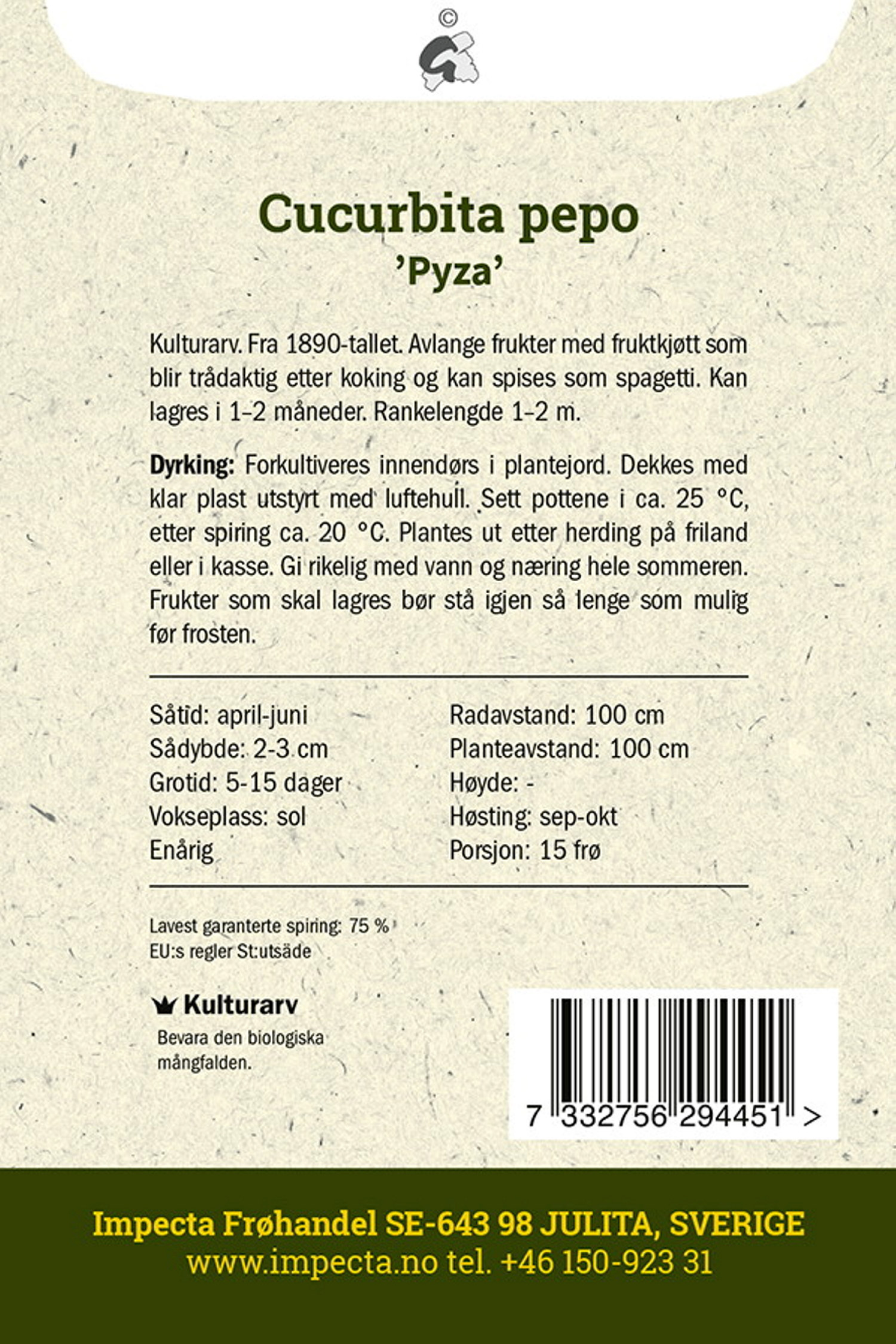 Spagettipumpa 'Pyza'