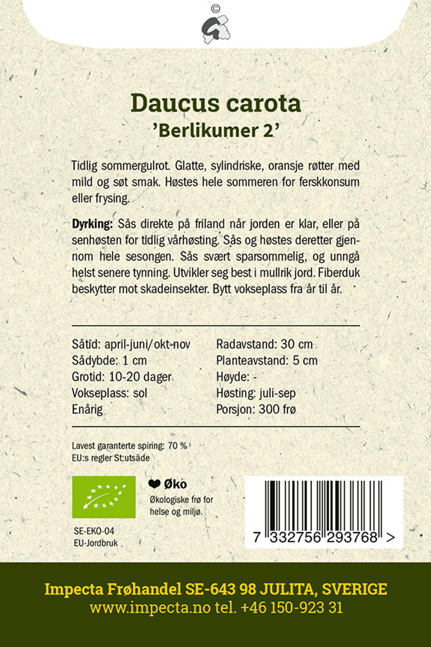 Sommergulrot 'Berlikumer 2'