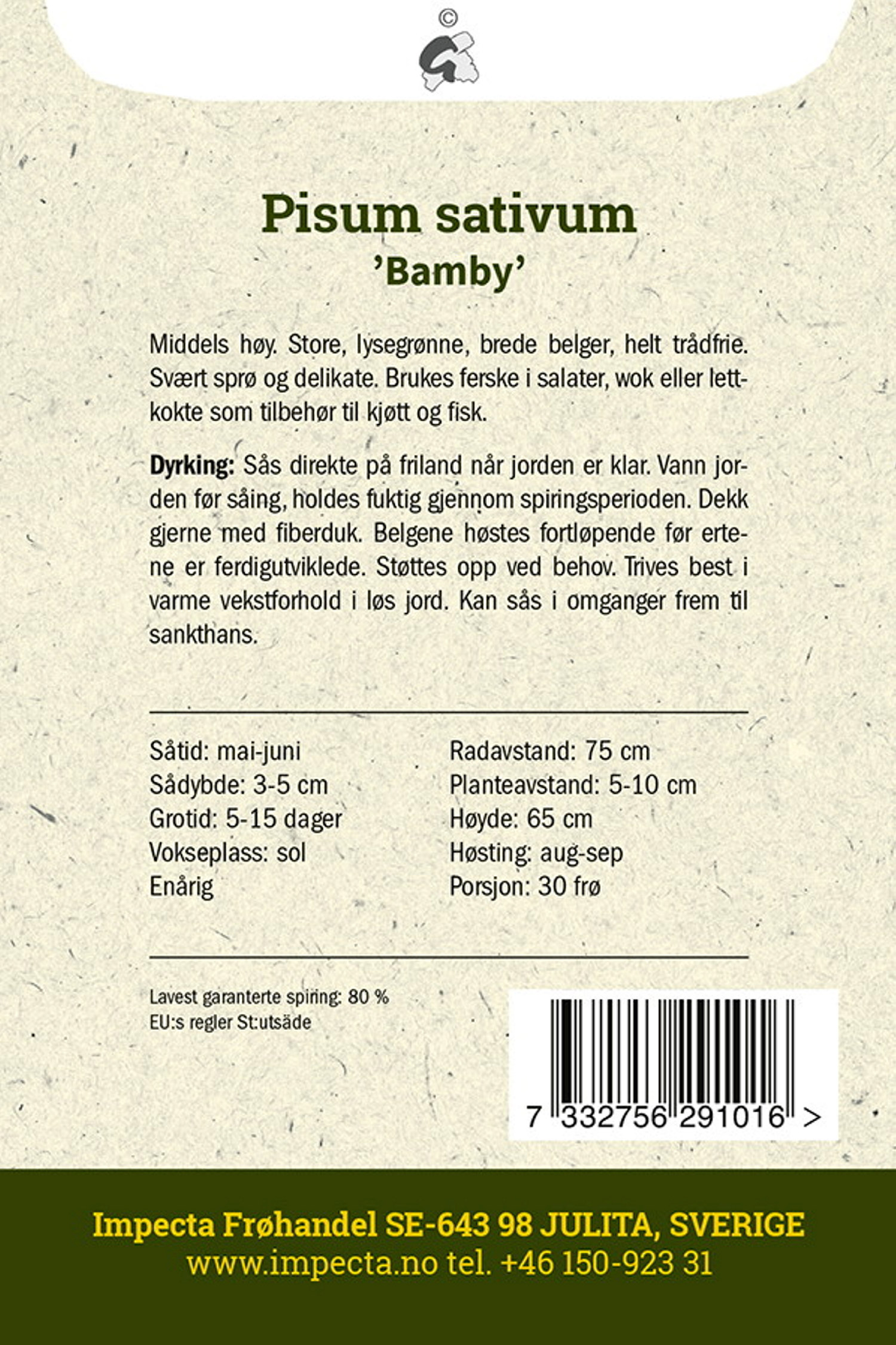 Sukkerert 'Bamby'
