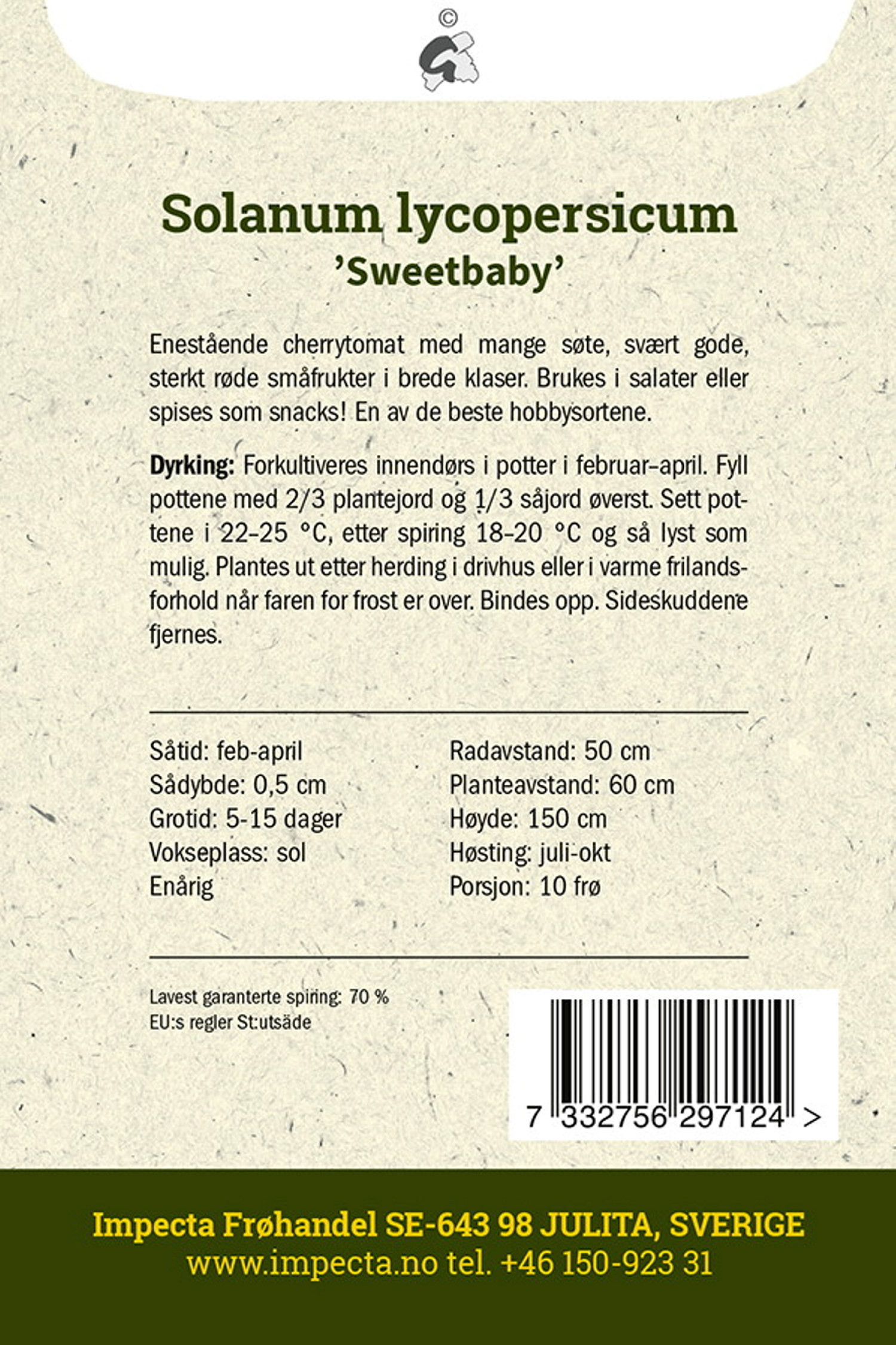 Körsbärstomat 'Sweetbaby'