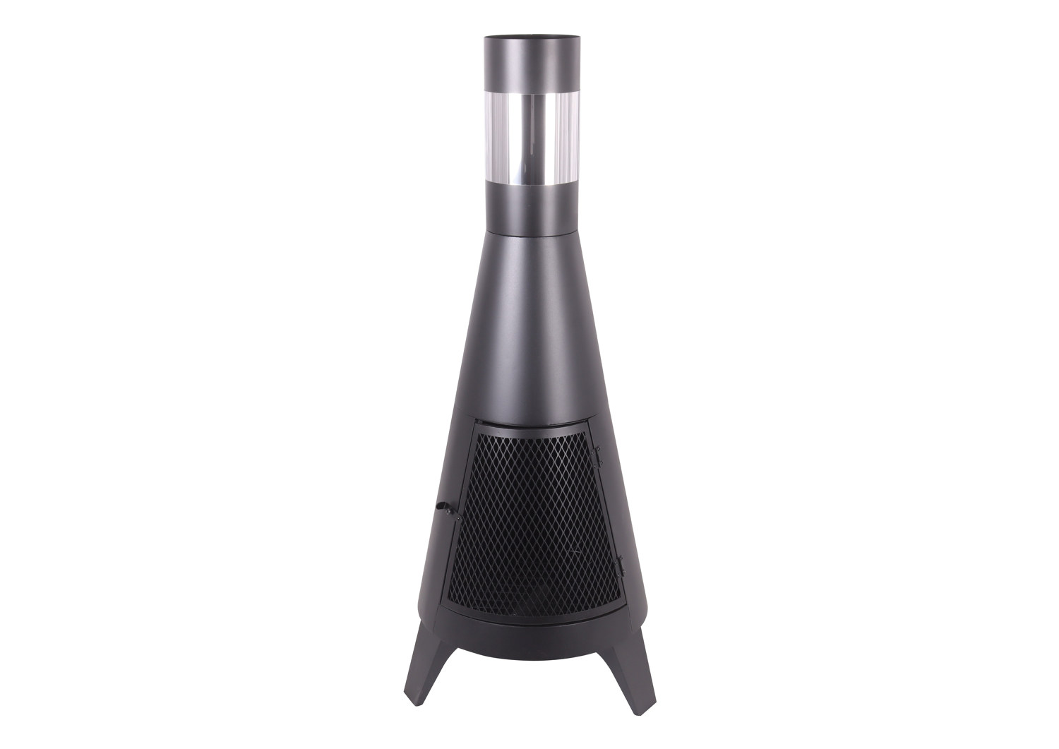 Fireplace Pyramid Black H120CM