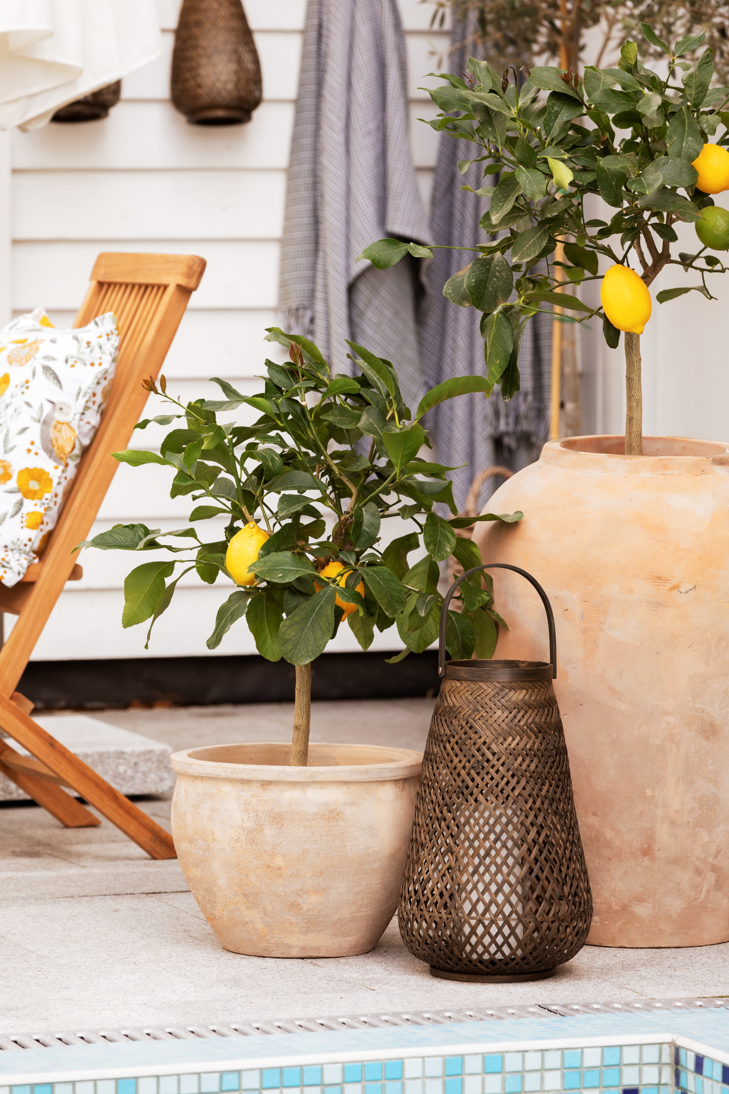 Cory terracotta pot D40 beige