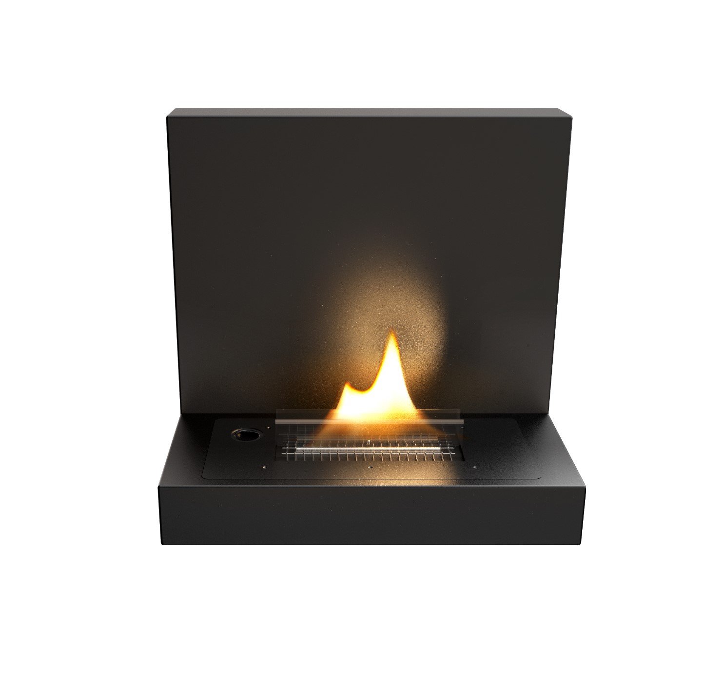 Vegghengt peis Piano Halvor Bakke TenderFlame