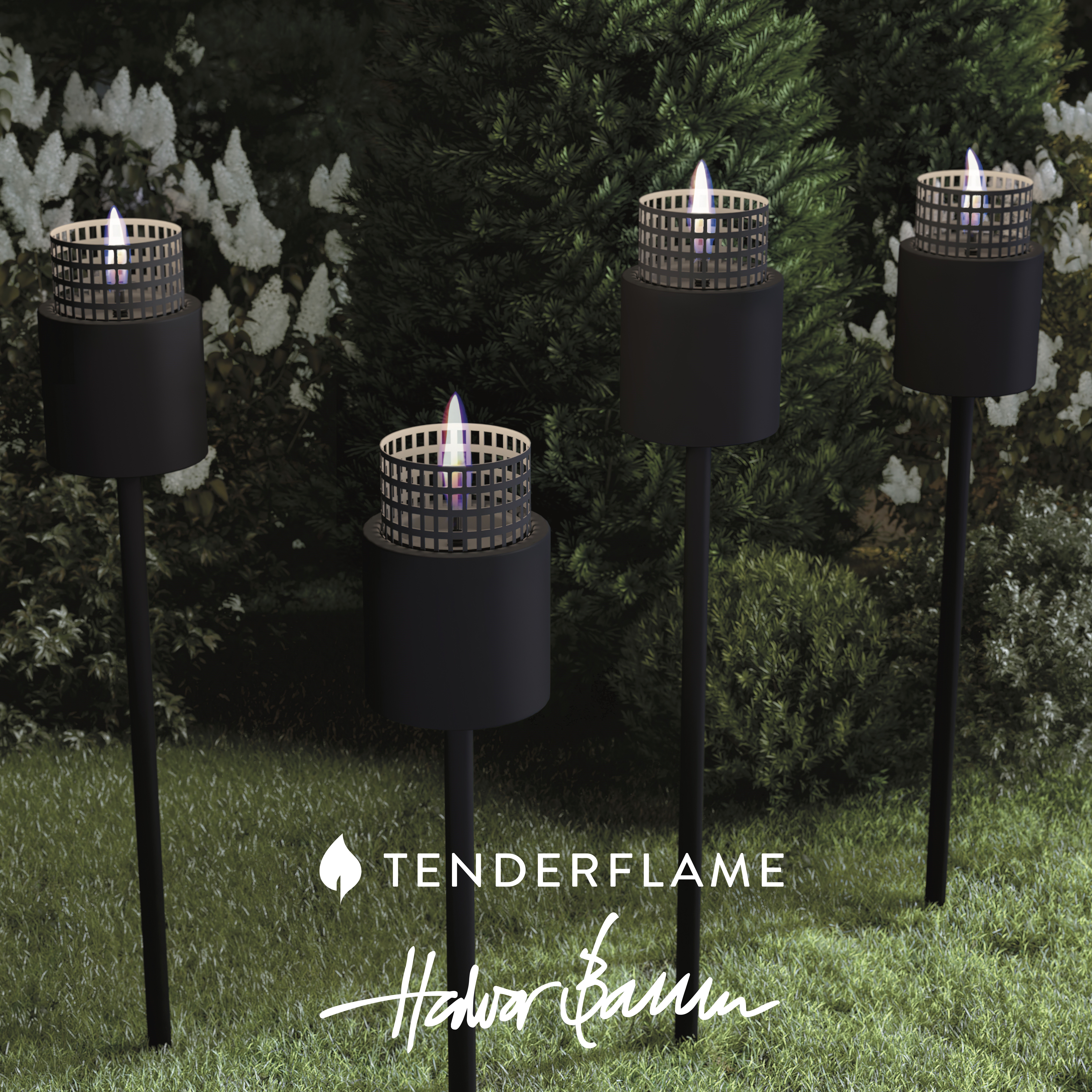 Signal Hill Pole lantern black