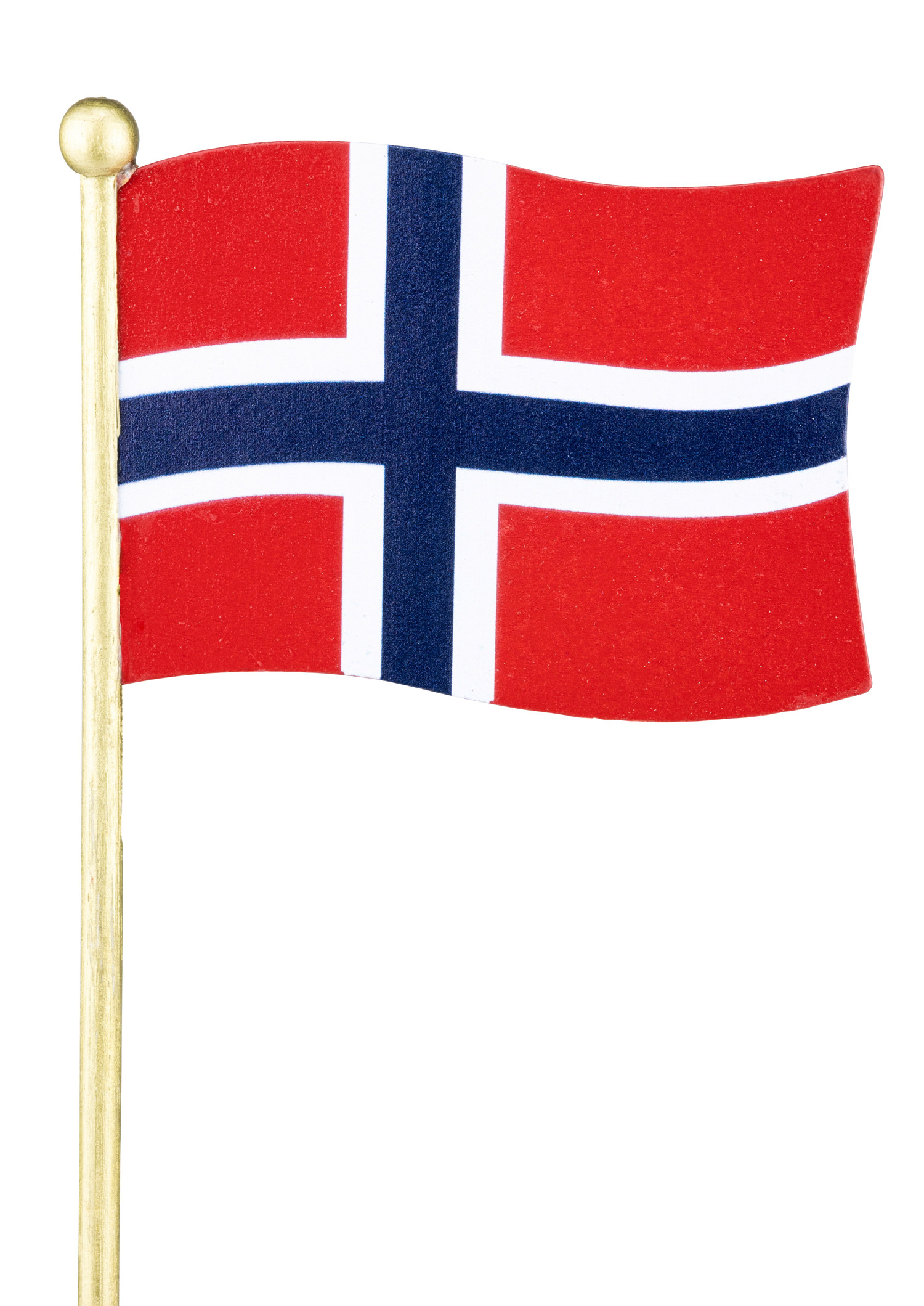 Blomsterpinne norsk flagg