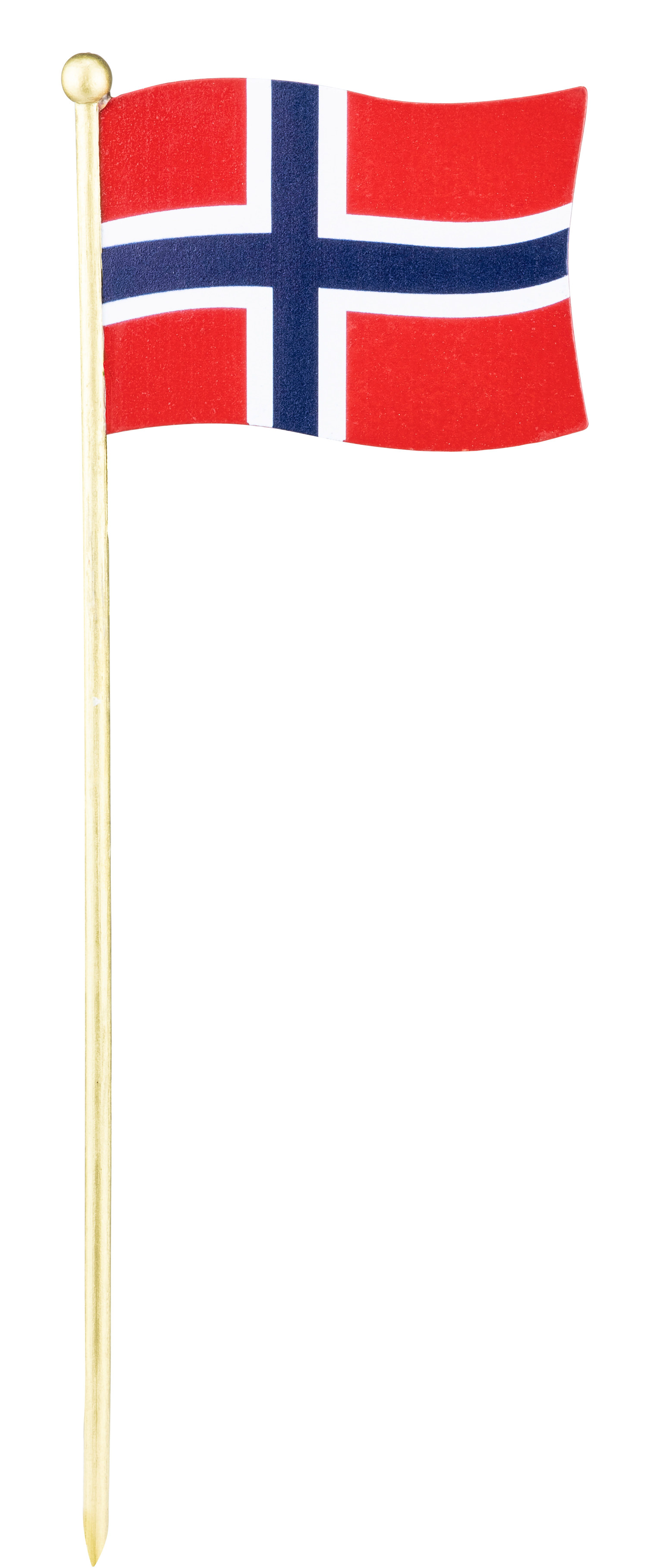 Blomsterpinne norsk flagg