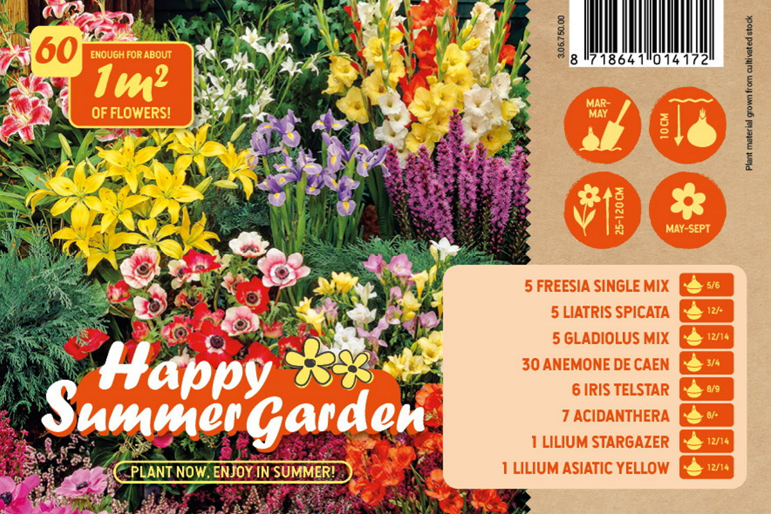 Blomsterknölar mix Happy Summer Garden