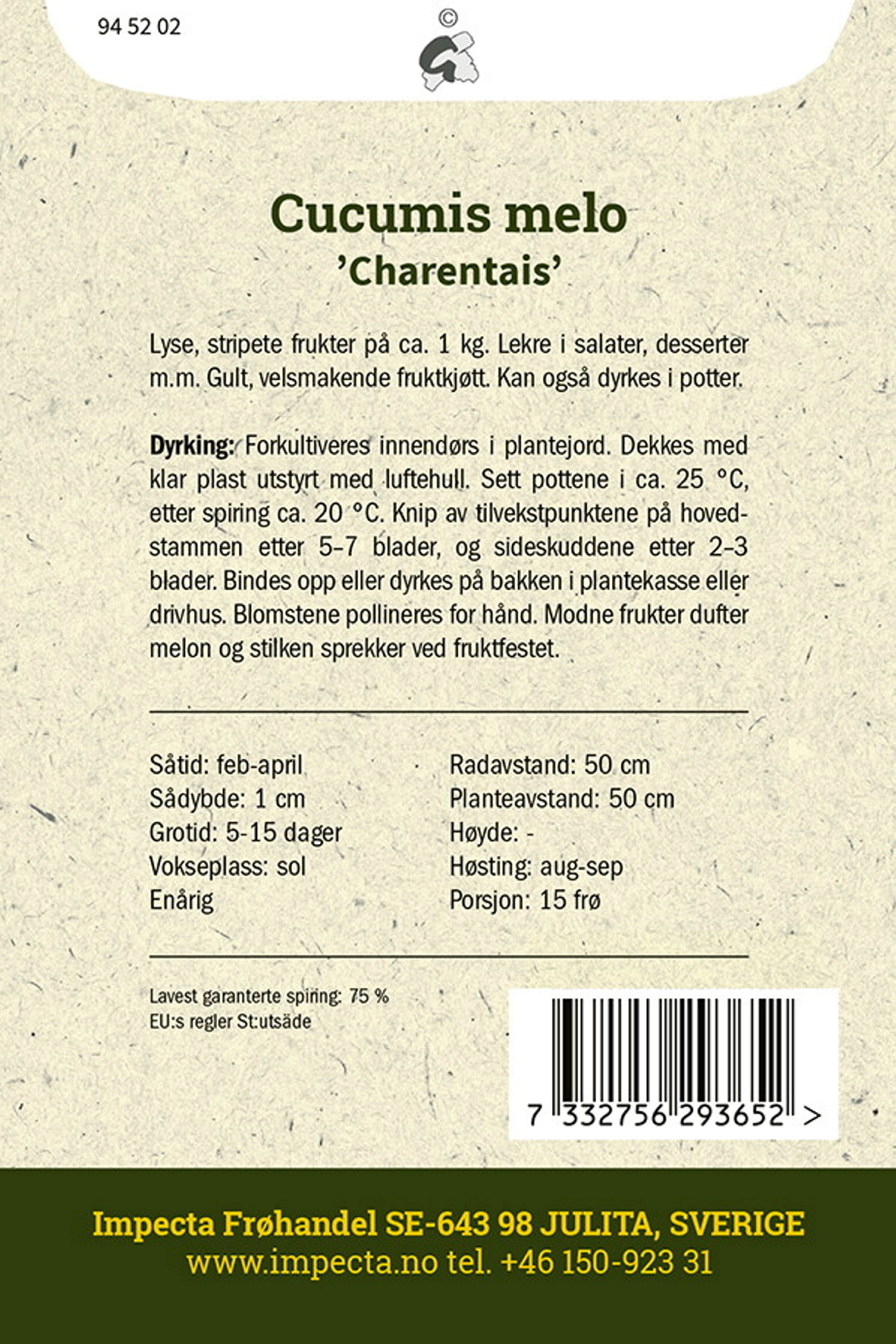 Cantaloupe 'Charentais'