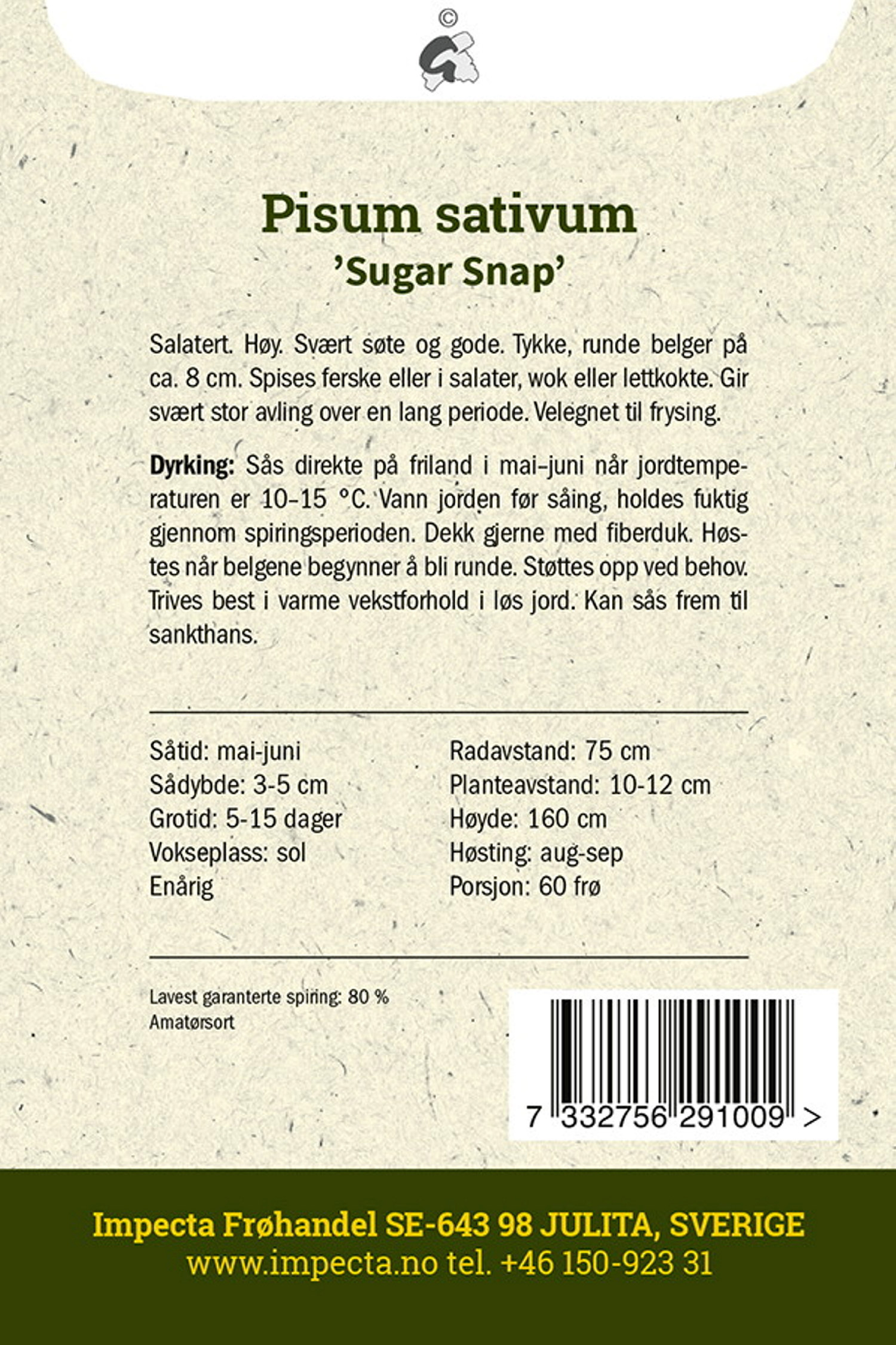 Brytsukkerert 'Sugar Snap'