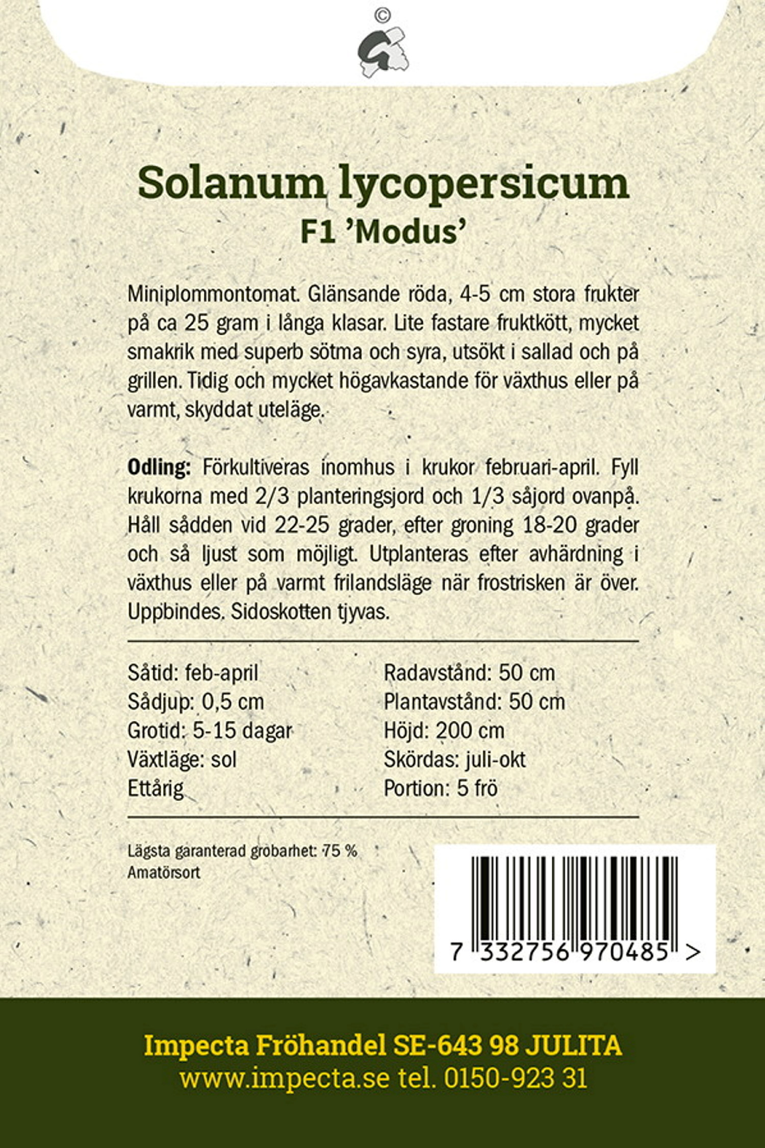 Plommontomat F1 'Modus'