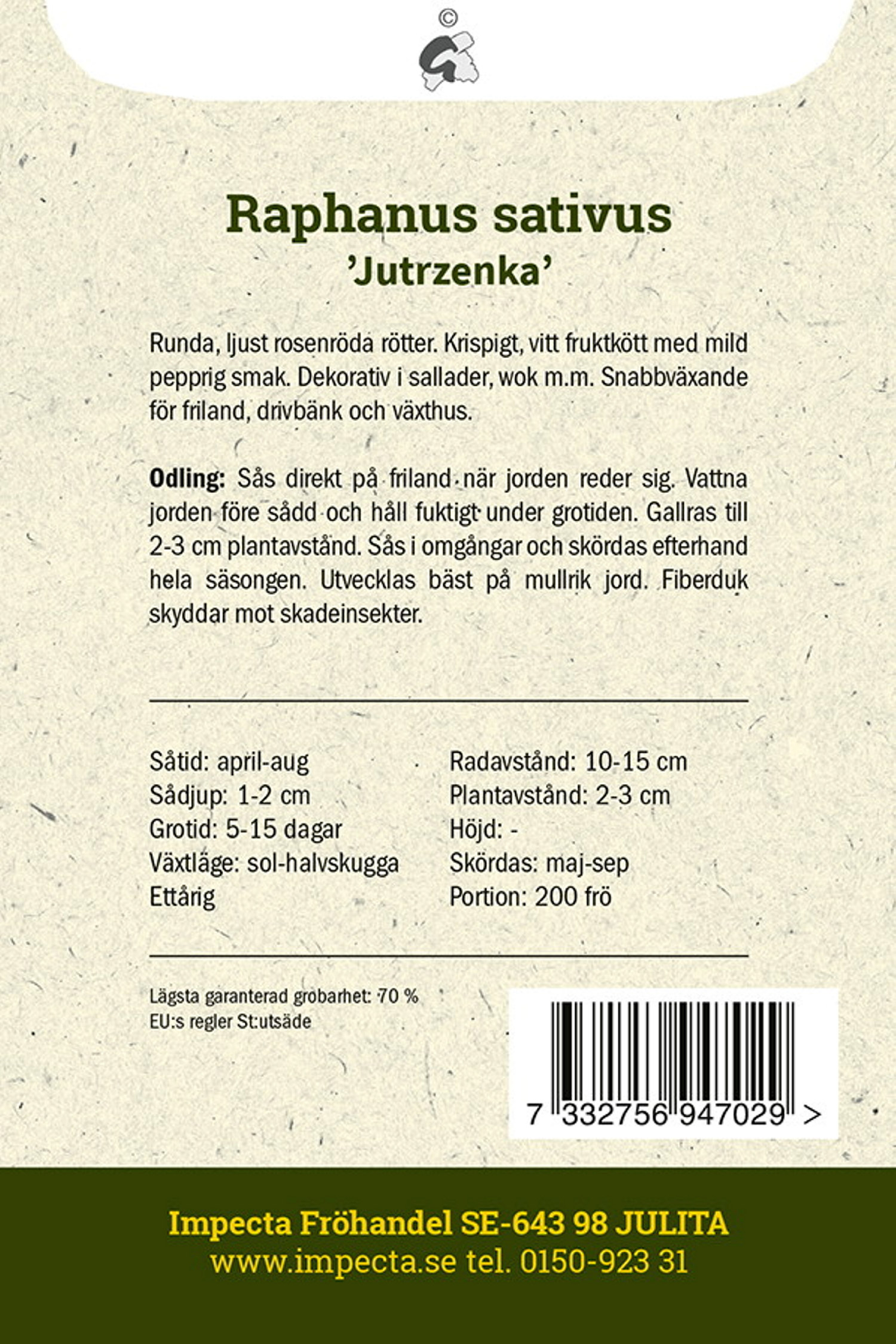 Rädisa 'Jutrzenka'