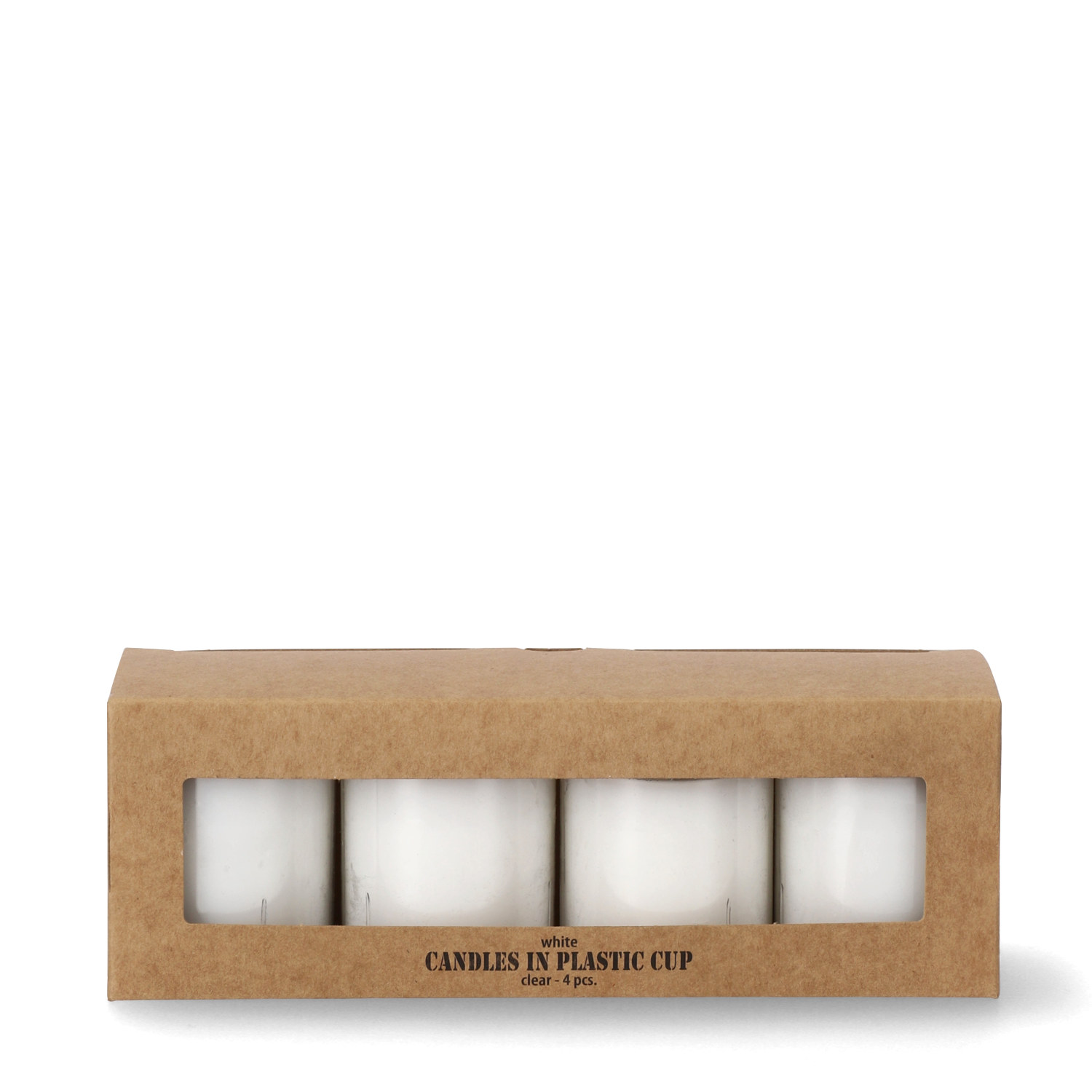 Tealight high in plastic cup