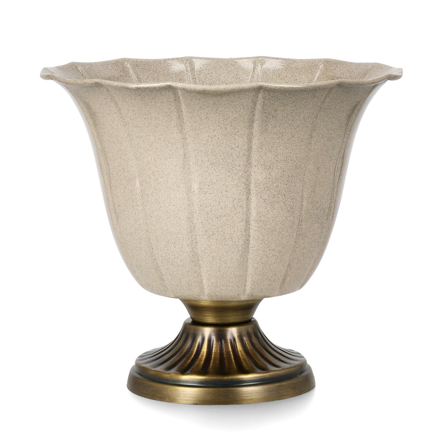 Sandie pot D 24 beige brass