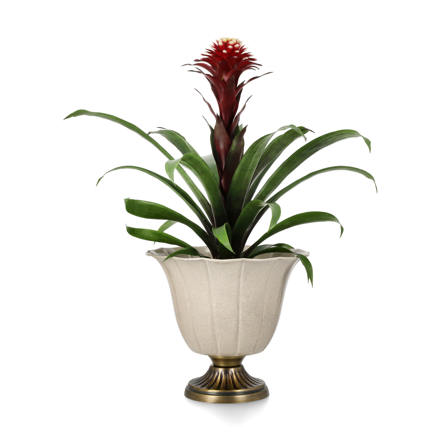 Sandie pot D 24 beige brass