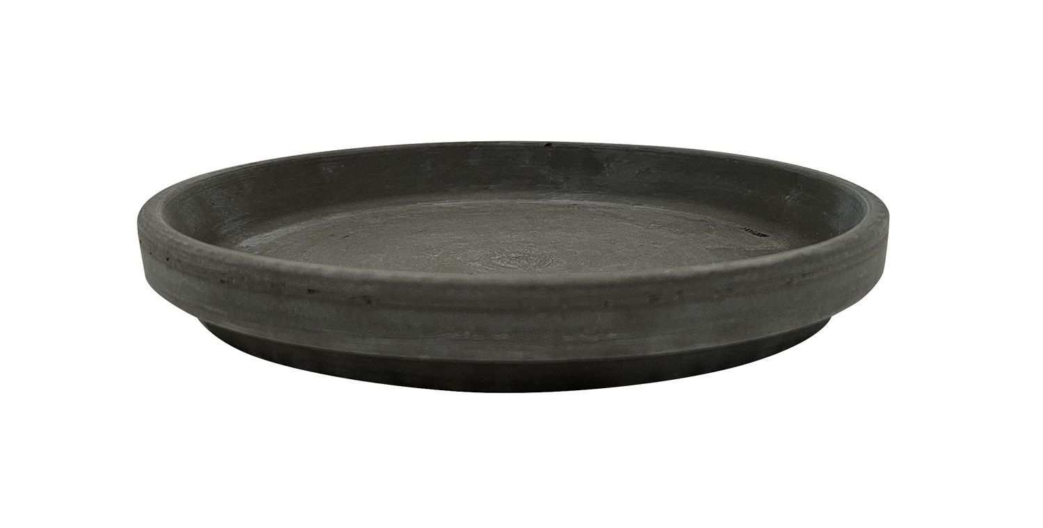 Saucer D14 basalt terracotta waterpr.