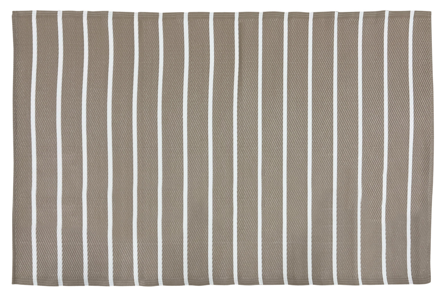 Outdoor PP carpet 180x120cm Beige Stripes