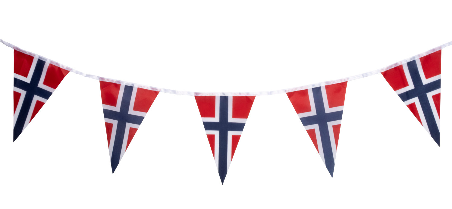 Girlander Norsk flagg