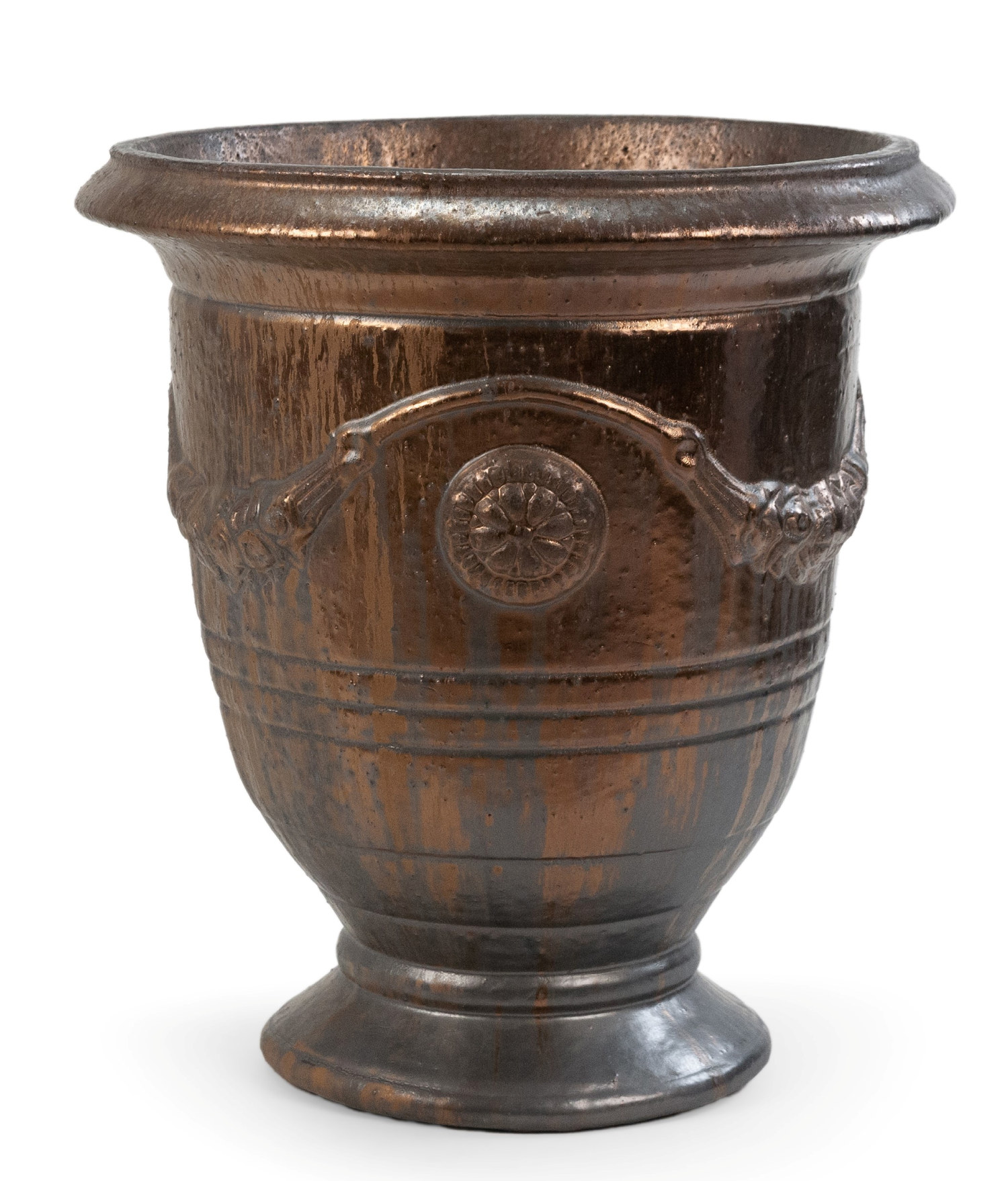 Royal pot D50 metallic brown