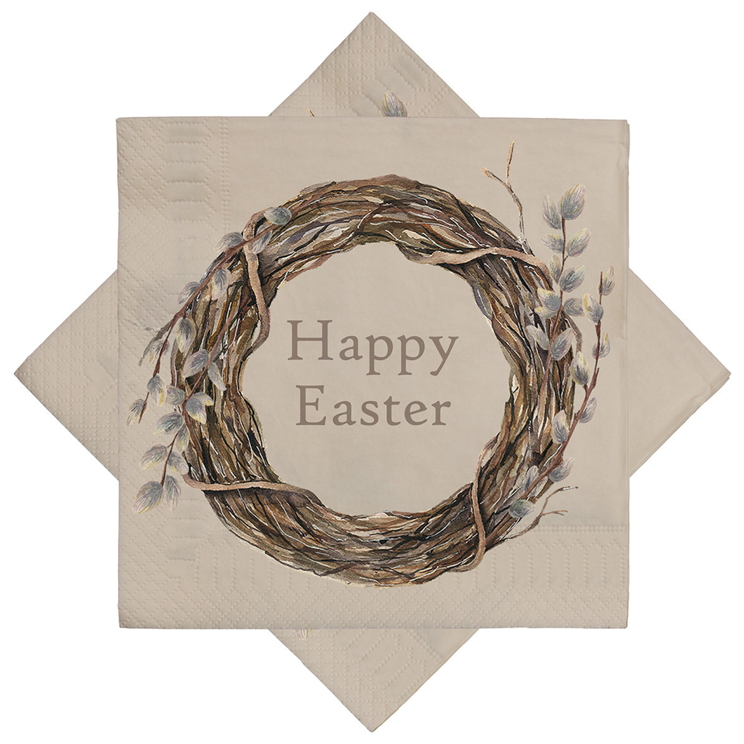 Napkin Willow Wreath 